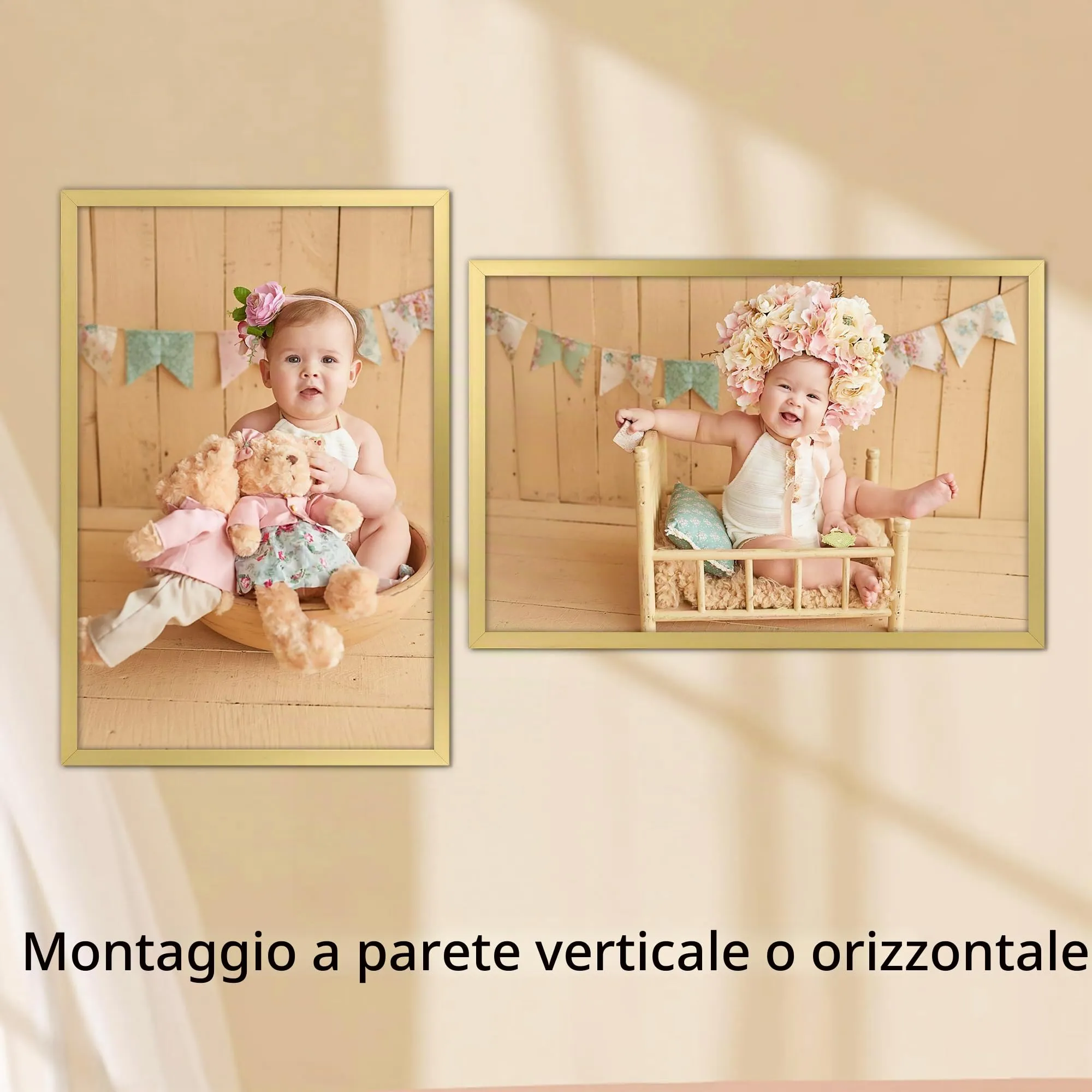 Ditwis Cornice in Alluminio Oro 40x60 cm per Poster, Foto e Opere d'Arte - immagine 5