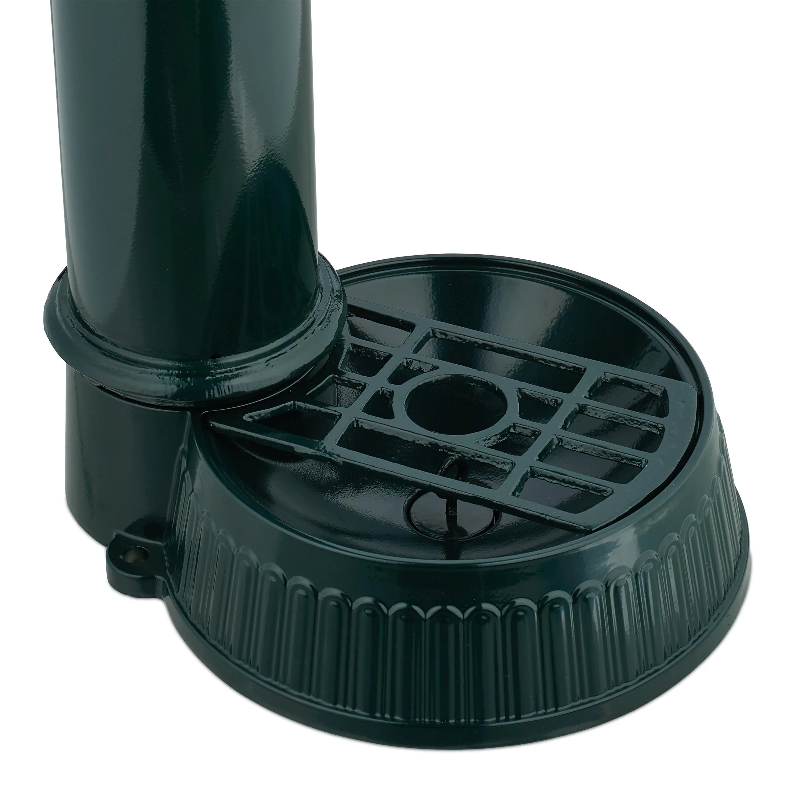 Relaxdays Fontana da Giardino in Stile Antico con Rubinetto e Vaschetta, 83x26x31,5 cm, Verde - immagine 7
