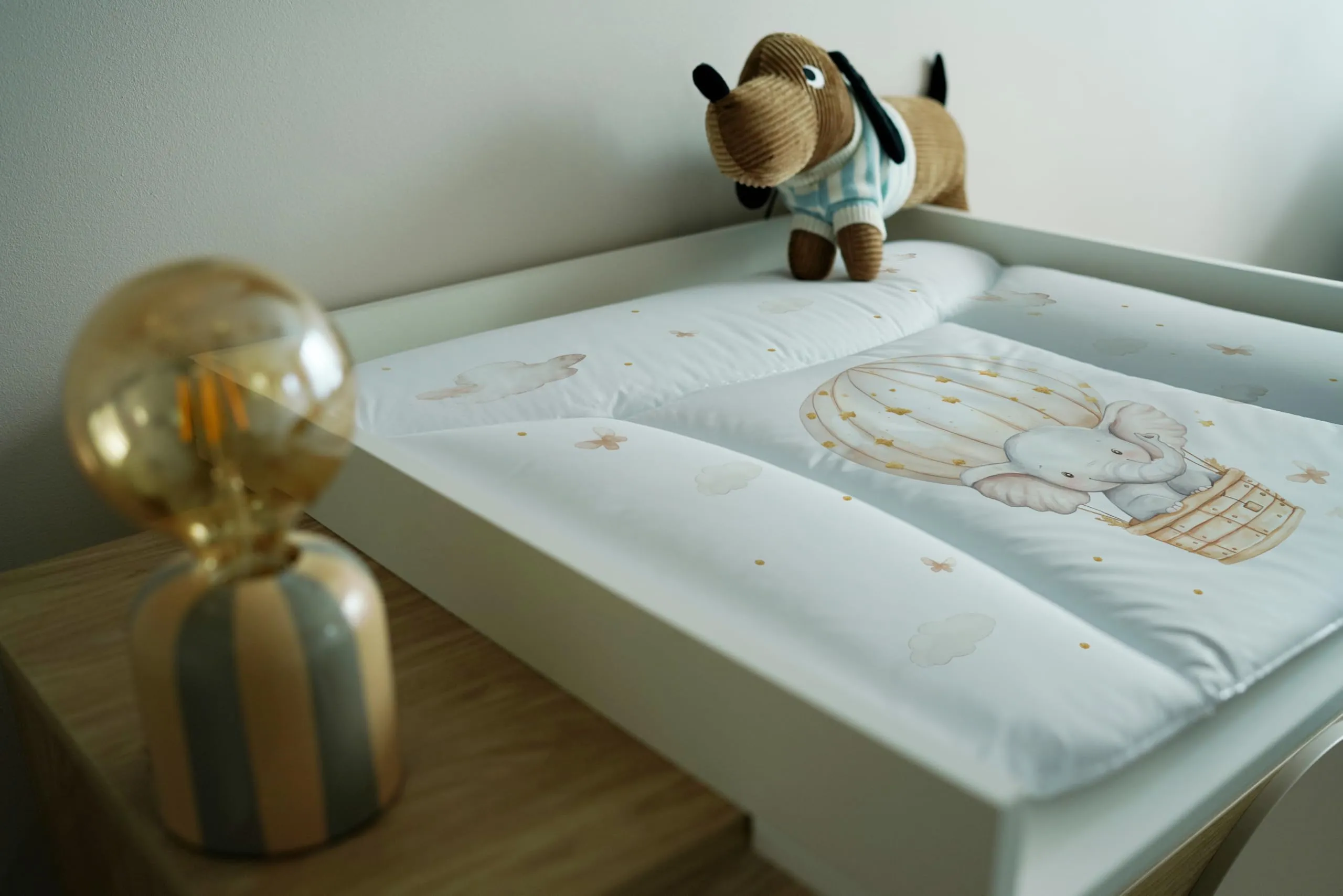Ceba Baby Fasciatoio Materassino Lavabile e Impermeabile, Certificato Öko-Tex, 70x50 cm, Elefante nel pallone - immagine 7