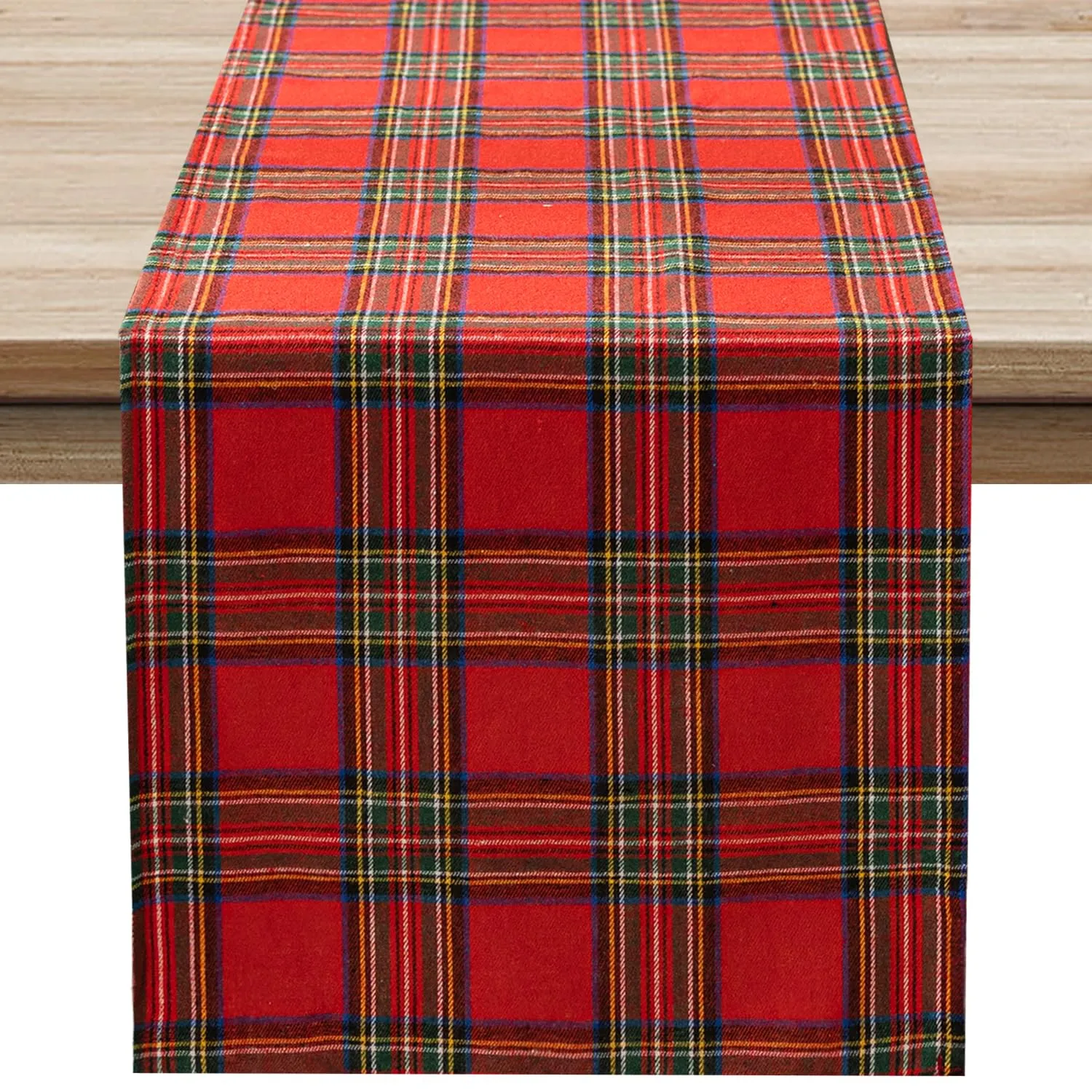 Softalker Runner da tavolo natalizio Buffalo Plaid, 33 x 91 cm, antimacchia e lavabile - immagine 1