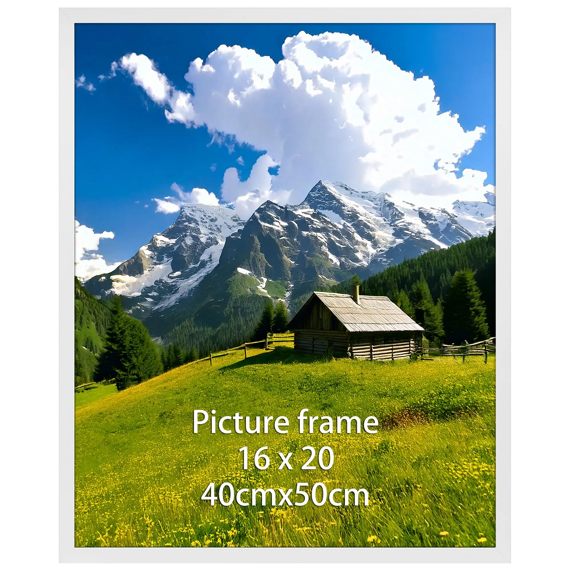 Ditwis Cornice Bianca 40x50 cm per Poster, Foto e Opere d'Arte - immagine 8