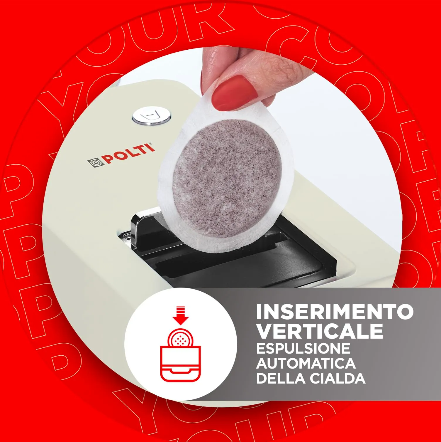 Polti Coffea S15C Macchina per Caffè Espresso a Cialde E.S.E. 44 mm - immagine 2