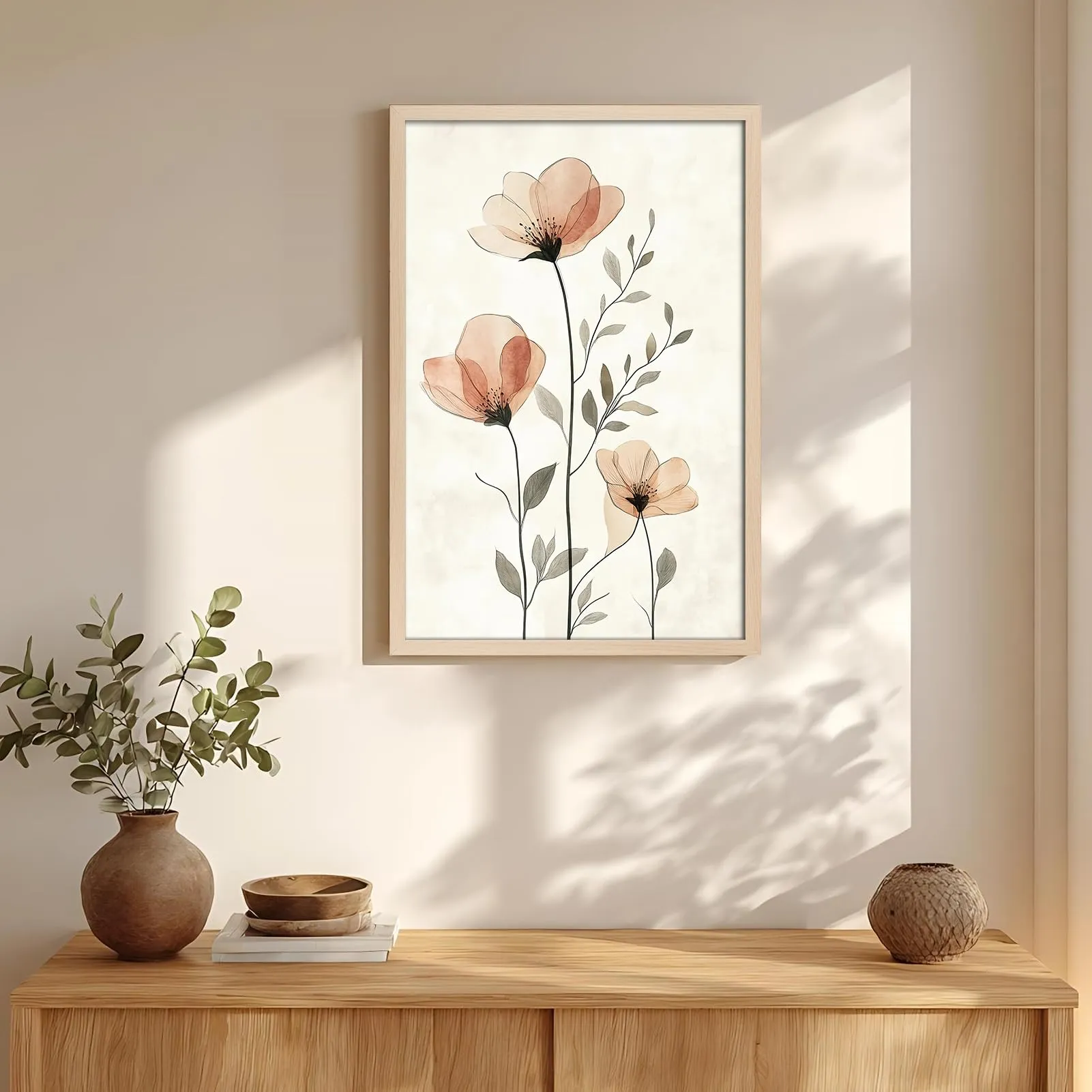 Giftgarden Cornice in Alluminio Colore Legno Naturale 40x60 cm, 1 Pezzo - immagine 4