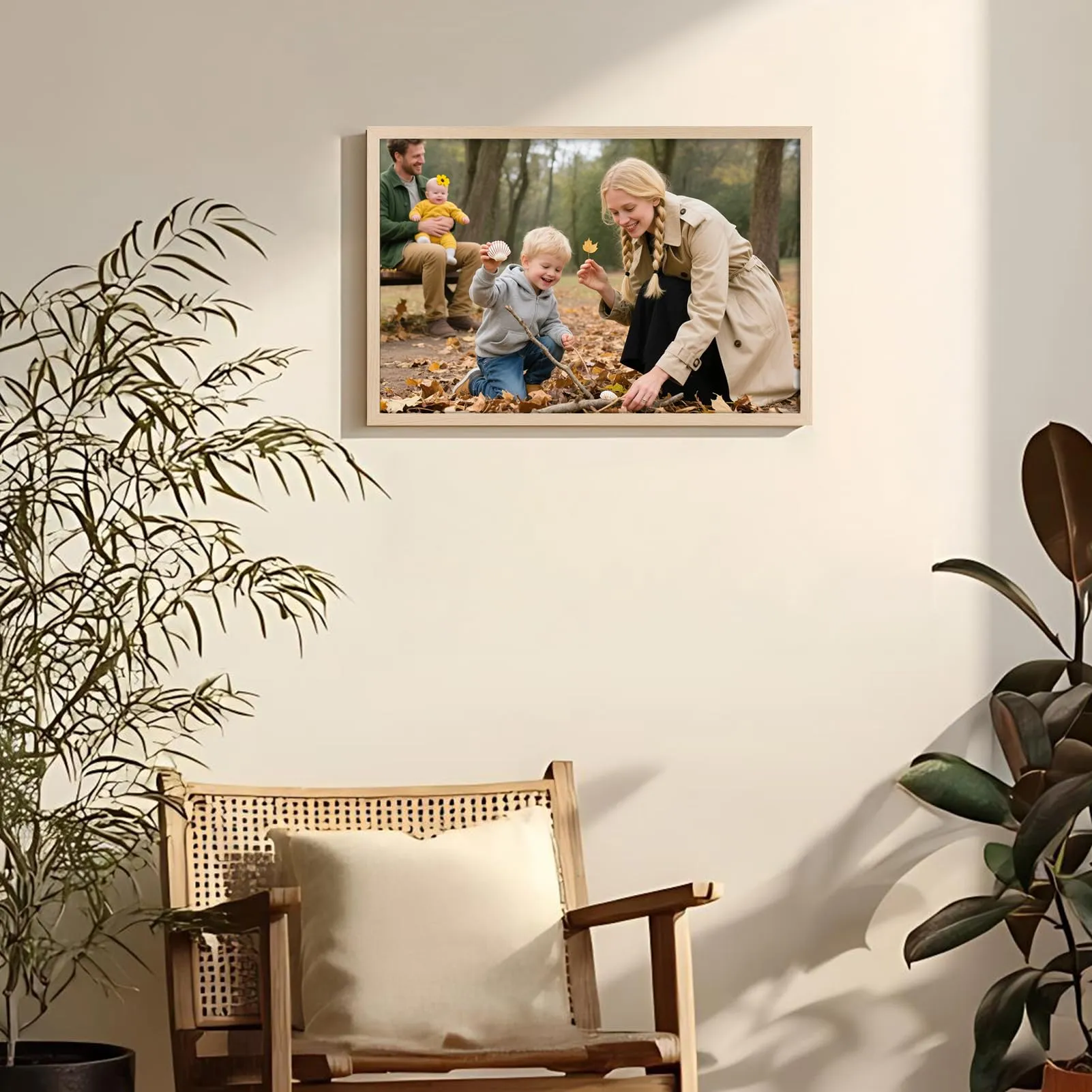 Giftgarden Cornice in Alluminio Colore Legno Naturale 40x60 cm, 1 Pezzo - immagine 5