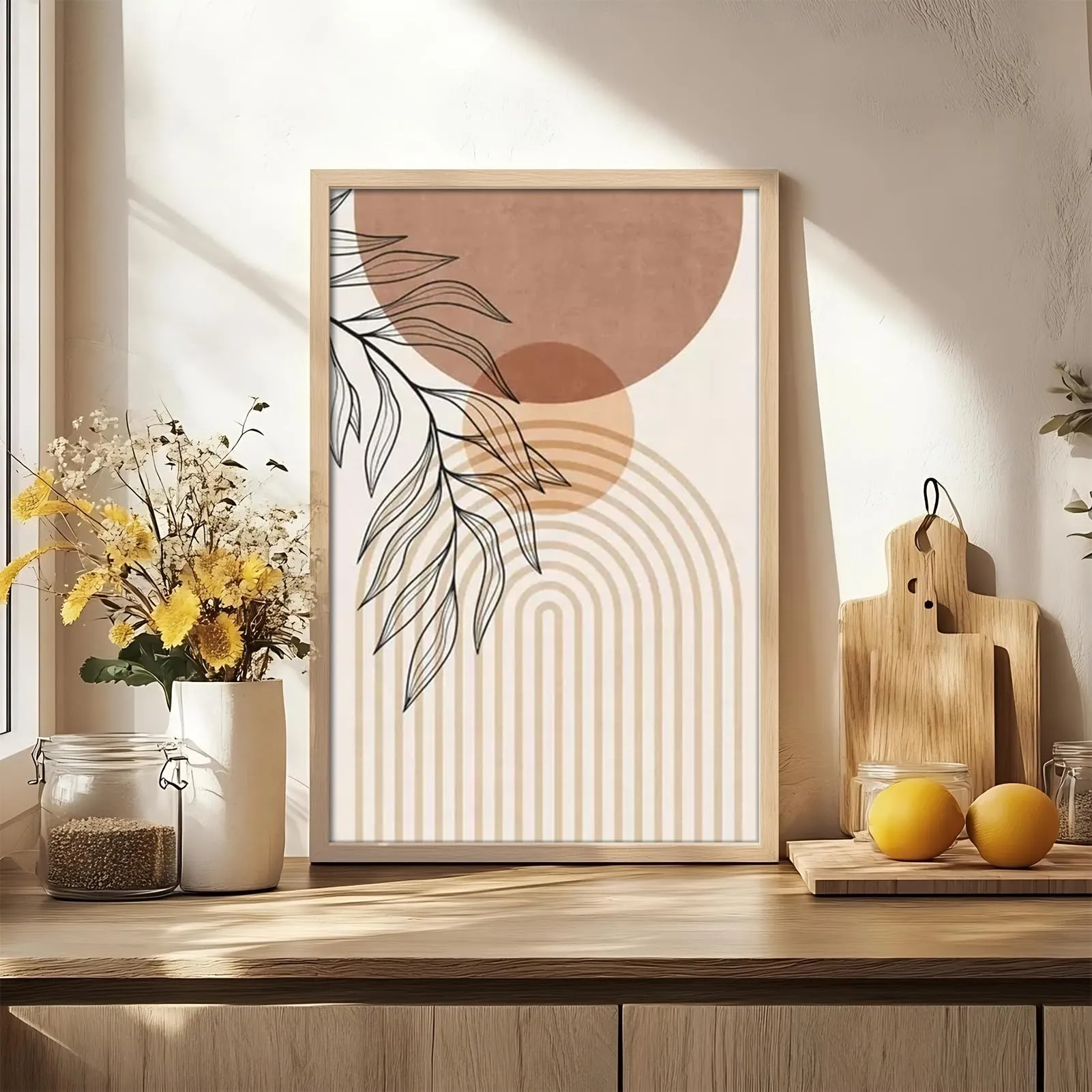 Giftgarden Cornice in Alluminio Colore Legno Naturale 40x60 cm, 1 Pezzo - immagine 6