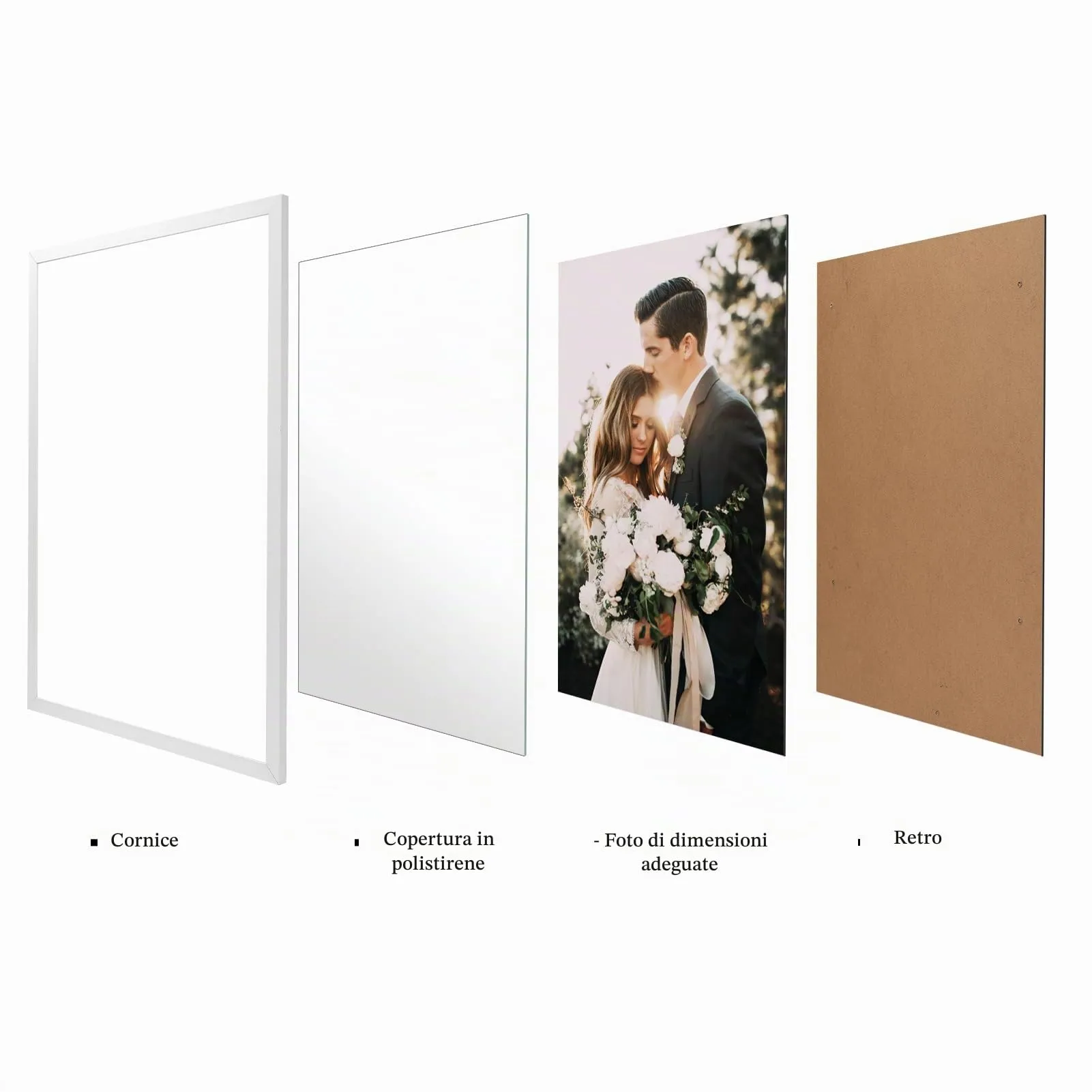 Giftgarden Cornice in Alluminio Bianca 50x70 cm - immagine 4