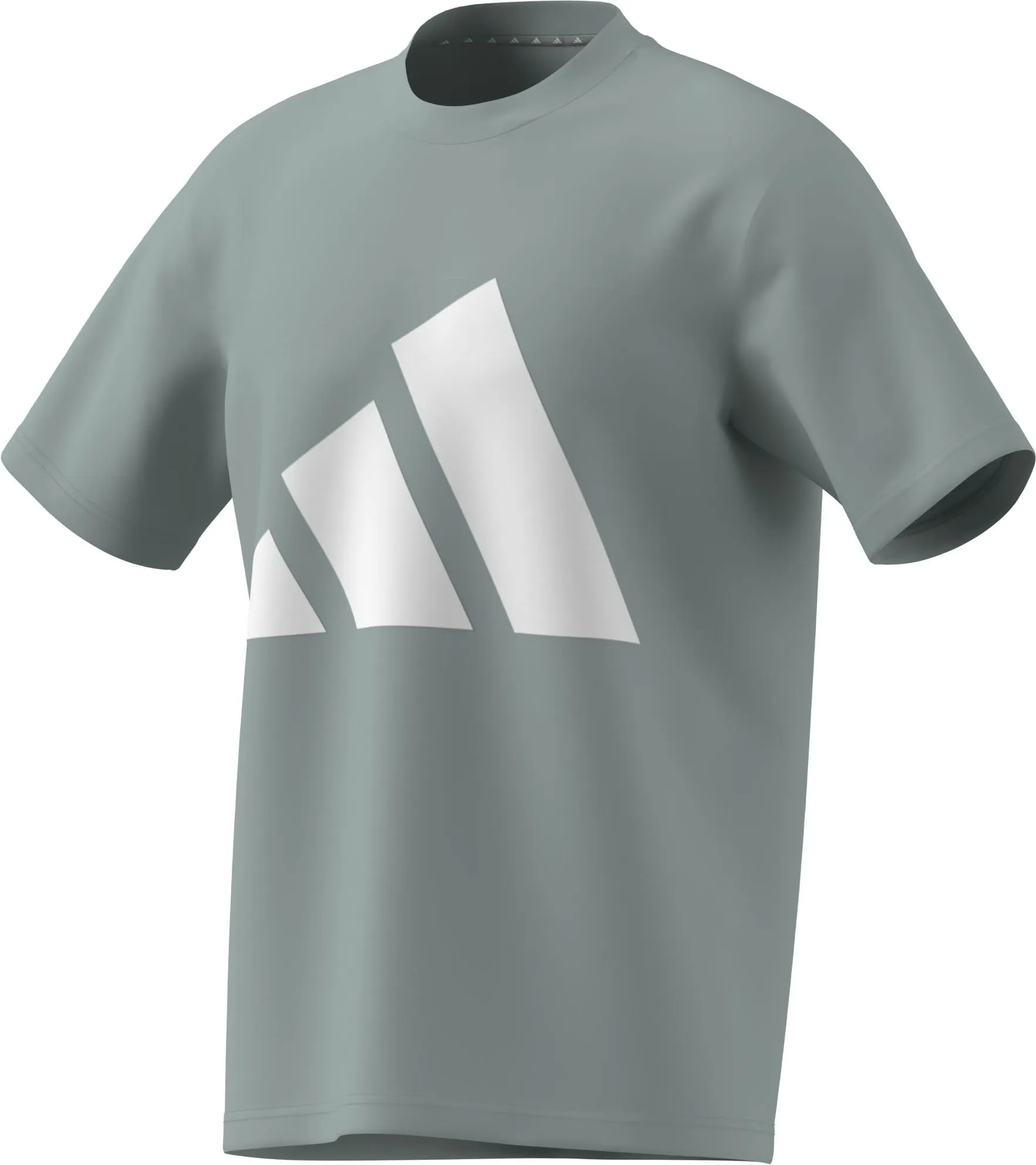 adidas Homme Essentials Big Logo Single Jersey Tee - Wonder Sage/White, M - immagine 3