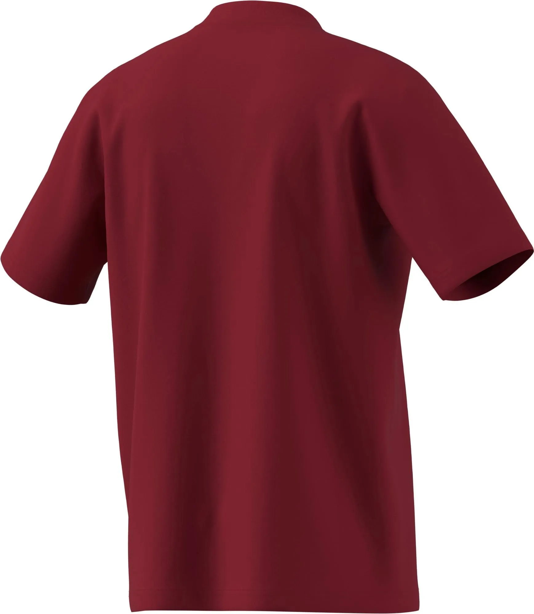 adidas Homme Essentials Linear Single Jersey Tee, Active Maroon/White, S - immagine 3