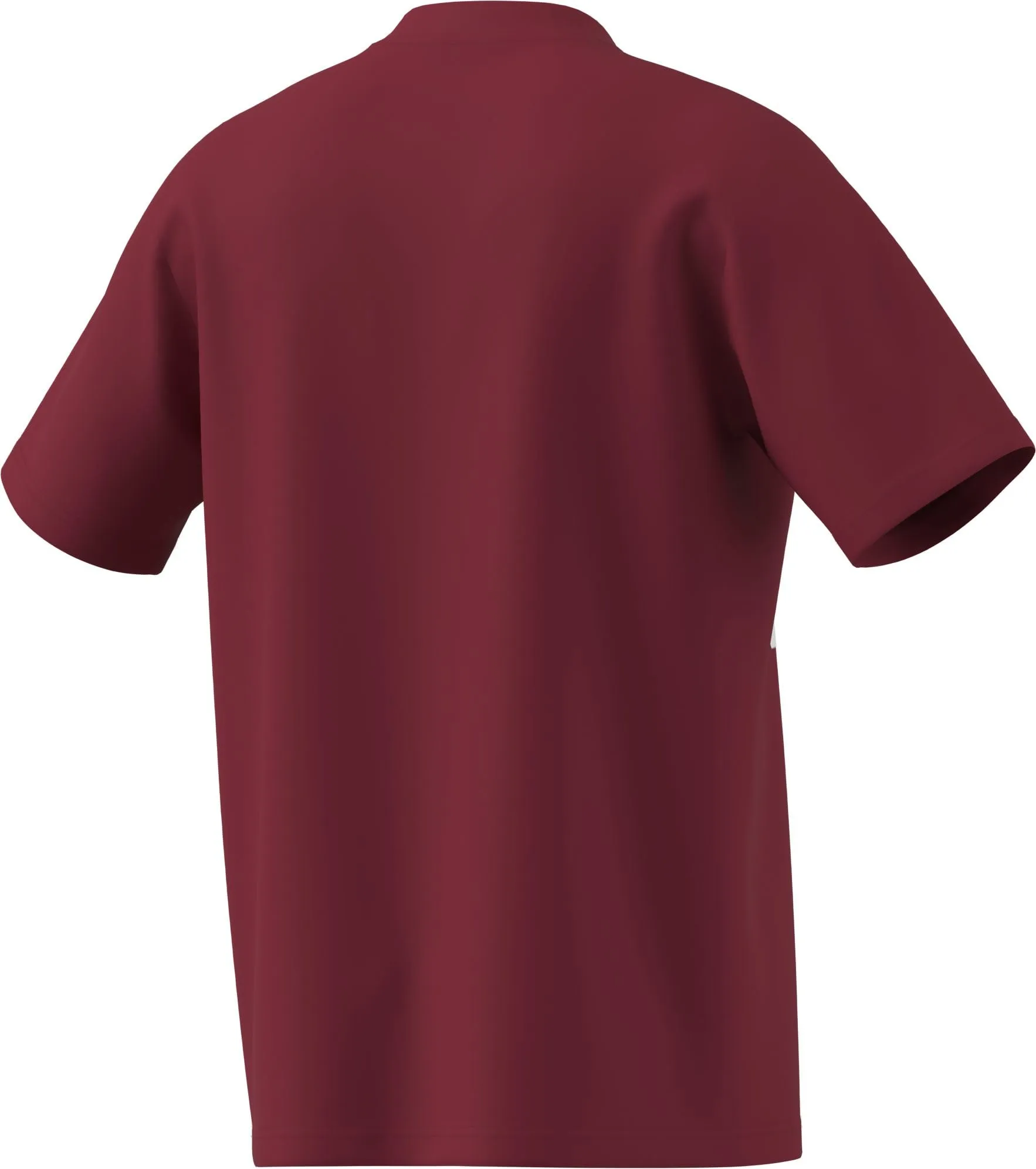 adidas Homme Essentials Big Logo Single Jersey Tee - Active Maroon/White, M - immagine 2