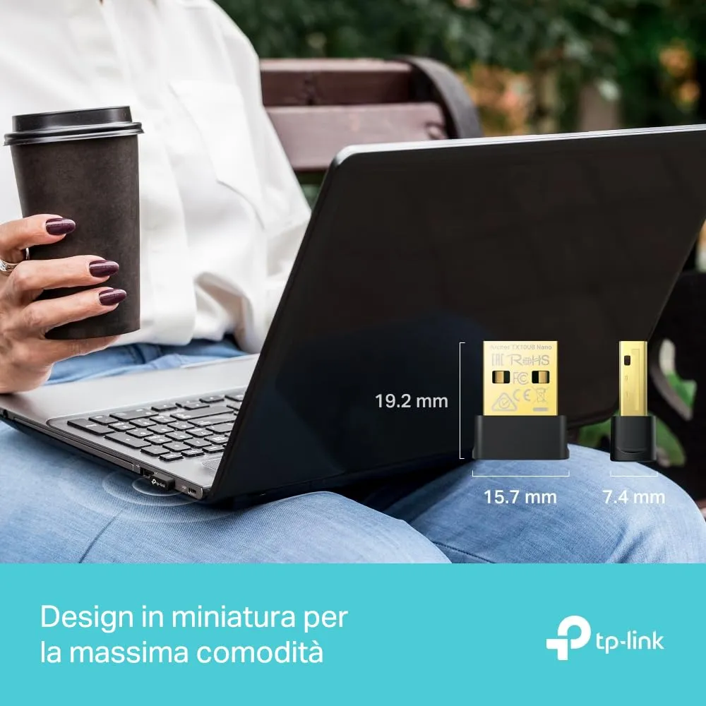 TP-Link Archer TX10UB Nano USB Wi-Fi Adapter AX900Mbps Bluetooth 5.3 for PC - immagine 9