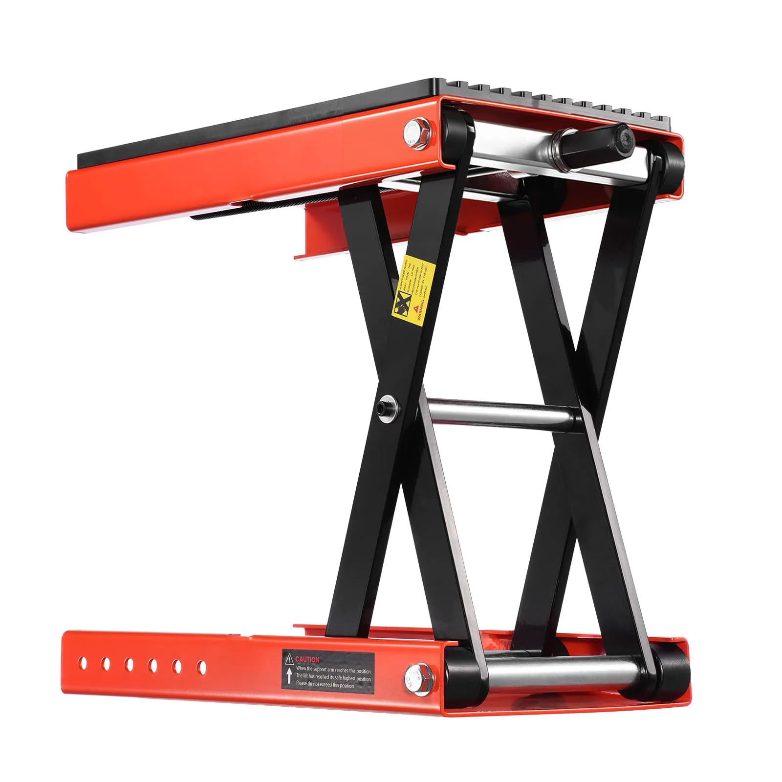 VEVOR Sollevatore per Moto a Forbice, Altezza 105-380 mm, Capacità 544 kg con Cricchetto e Manovella per Moto e ATV - immagine 9