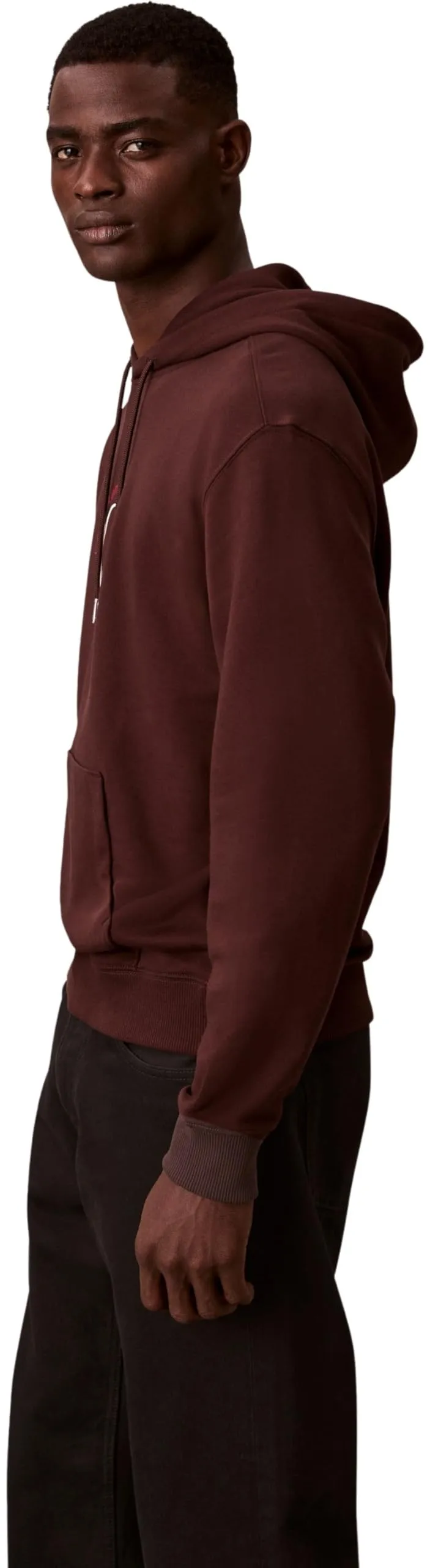 Calvin Klein Uomo Felpa con Cappuccio Terry Graphic, Rich Brown, L - immagine 5