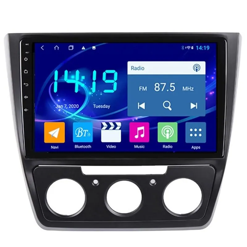 YFYANFEI Autoradio 2 DIN per Skoda Yeti 2009-2014, 9 Pollici HD Touch Screen, Bluetooth, Android 14, WiFi, 1G+16G, 4 Core - immagine 1