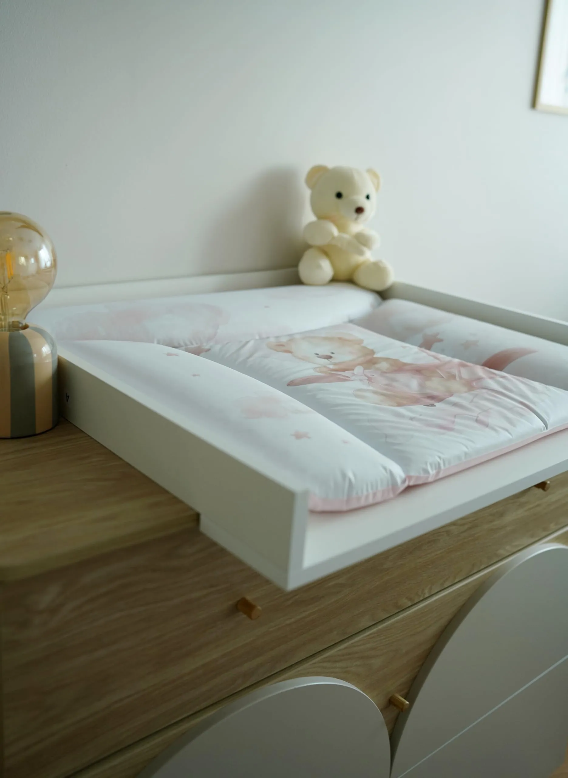 Ceba Baby Fasciatoio Materassino Lavabile e Impermeabile, Certificato Öko-Tex, 75x72 cm, Il volo da sogno di Teddy - immagine 7