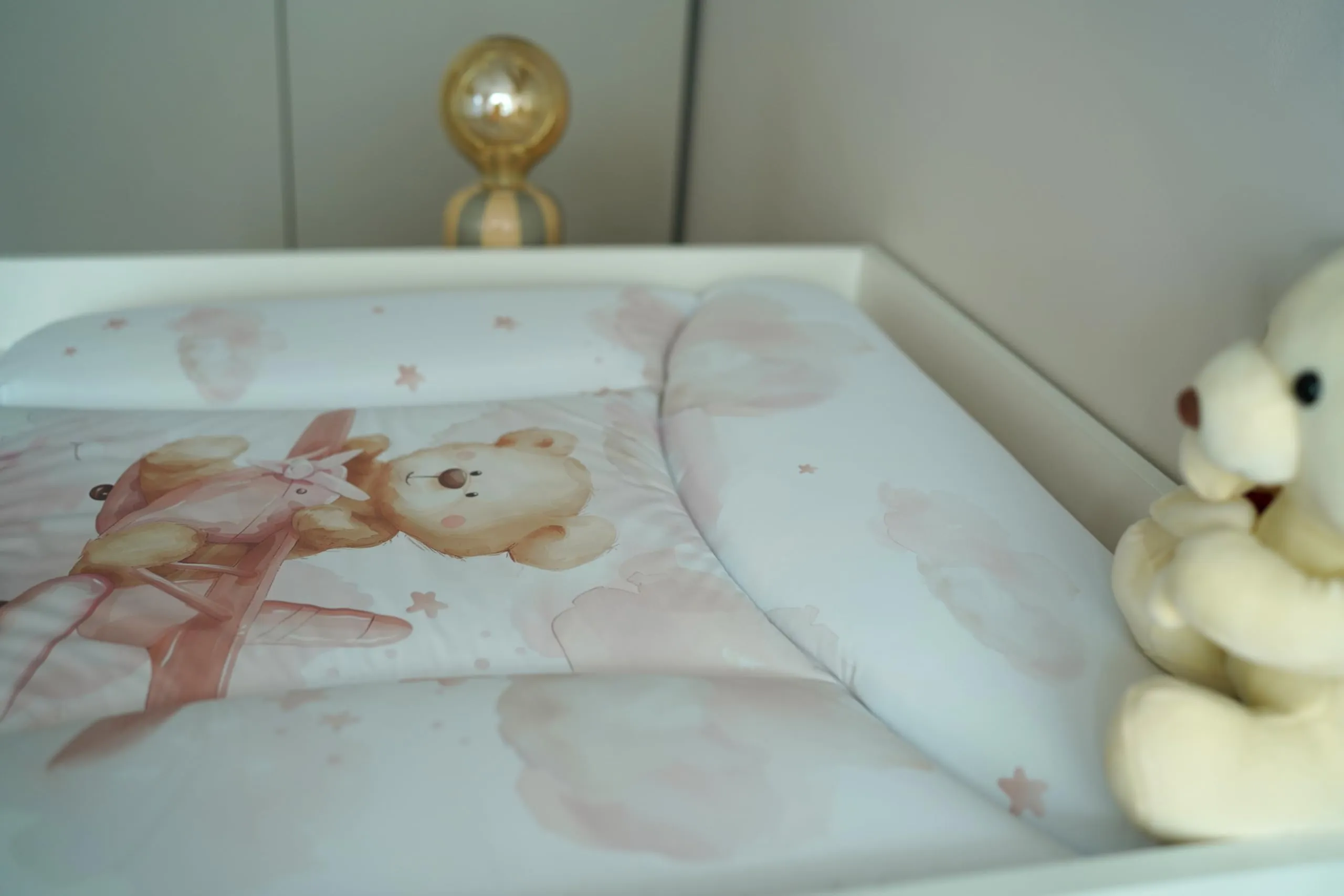 Ceba Baby Fasciatoio Materassino Lavabile e Impermeabile, Certificato Öko-Tex, 75x72 cm, Il volo da sogno di Teddy - immagine 8