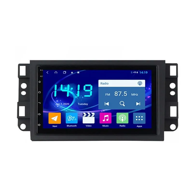 YFYANFEI 2 DIN Android 14 Car Radio for Chevrolet Lova Captiva Gentra Aveo Epica 2006-2011, 9 Inch HD Touch Screen, Bluetooth, Steering Wheel Control, Mirror Link, 4G+64G - immagine 1