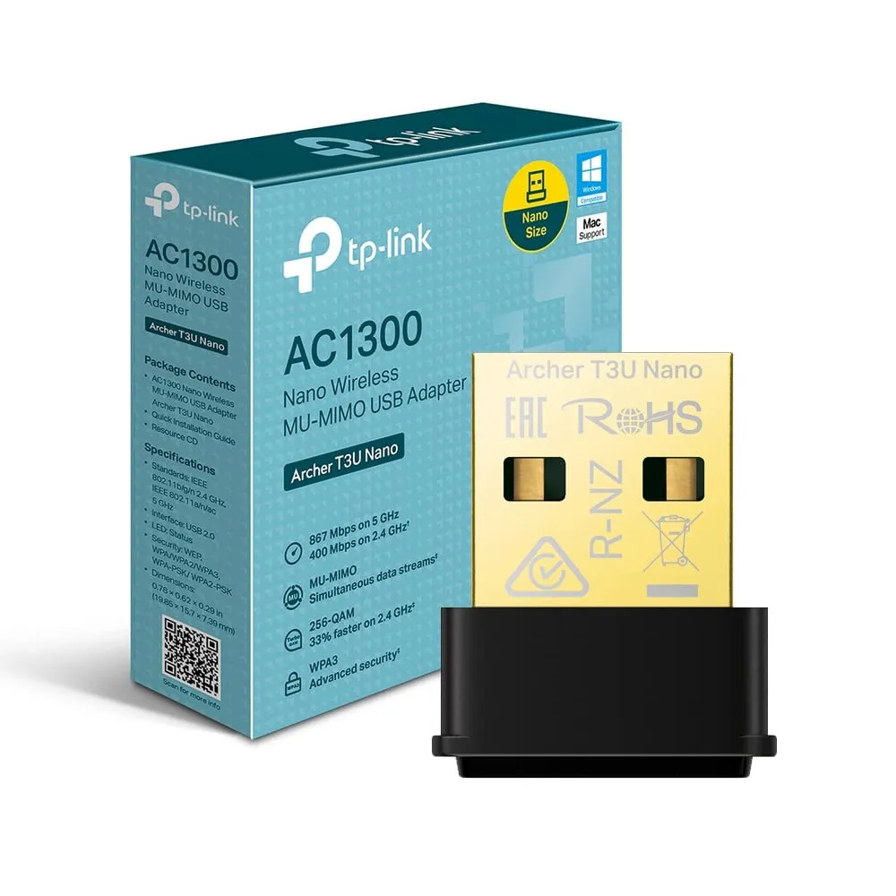 TP-Link Archer T3U Nano Adattatore USB Wi-Fi AC1300Mbps - immagine 1