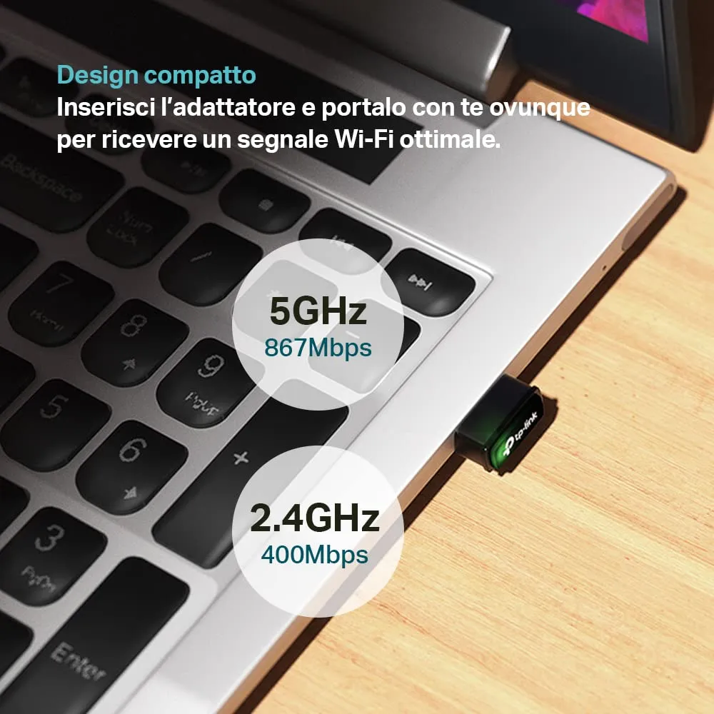 TP-Link Archer T3U Nano Adattatore USB Wi-Fi AC1300Mbps - immagine 3