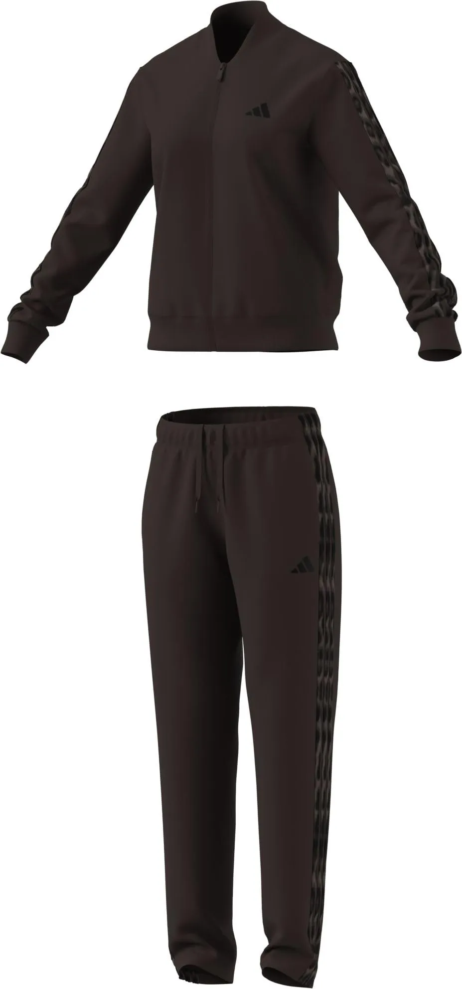 adidas Donna Essentials 3-Stripes Track Suit, Aurora Coffee/Multicolor, XXL - immagine 7