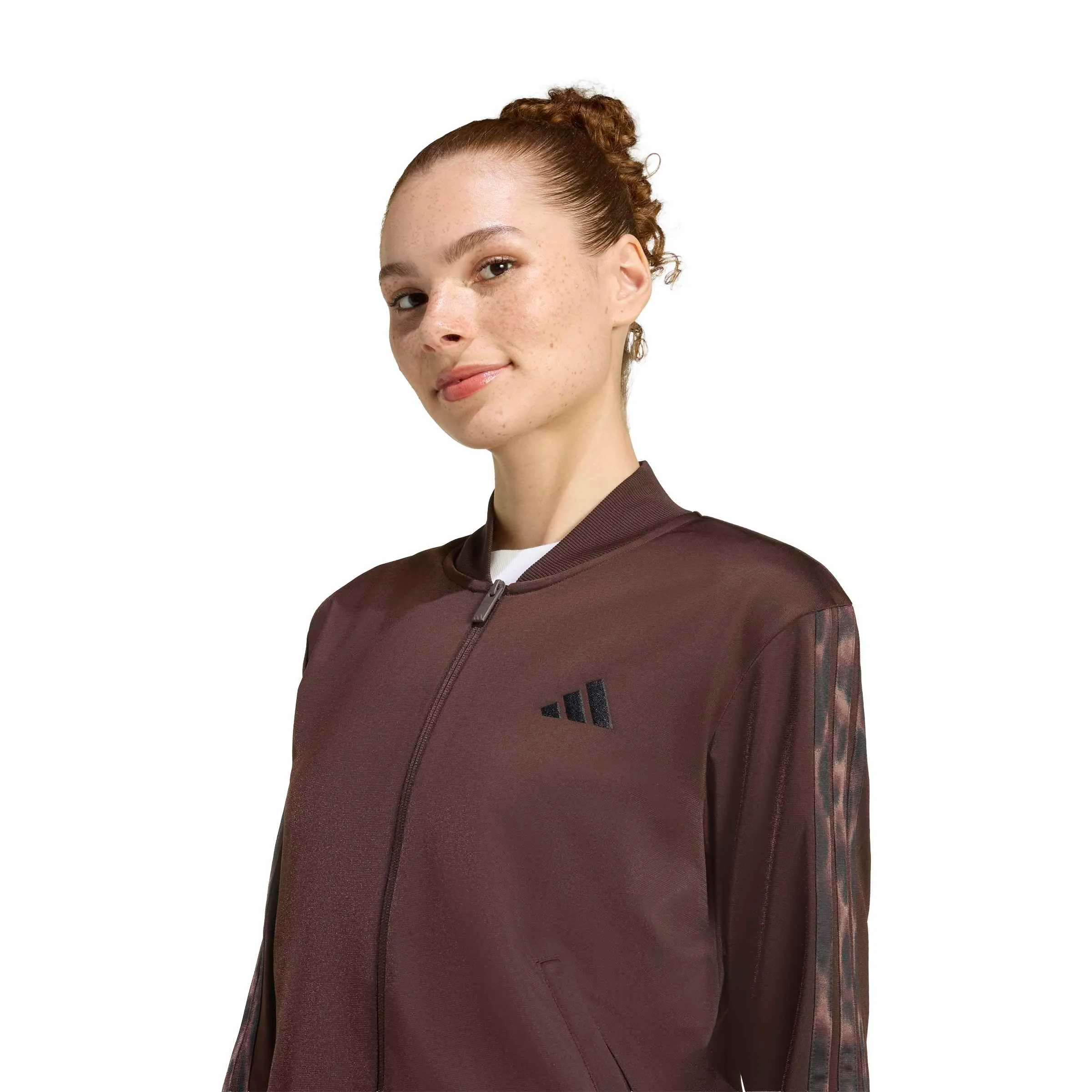 adidas Donna Essentials 3-Stripes Track Suit - Aurora Coffee/Multicolor, S - immagine 4
