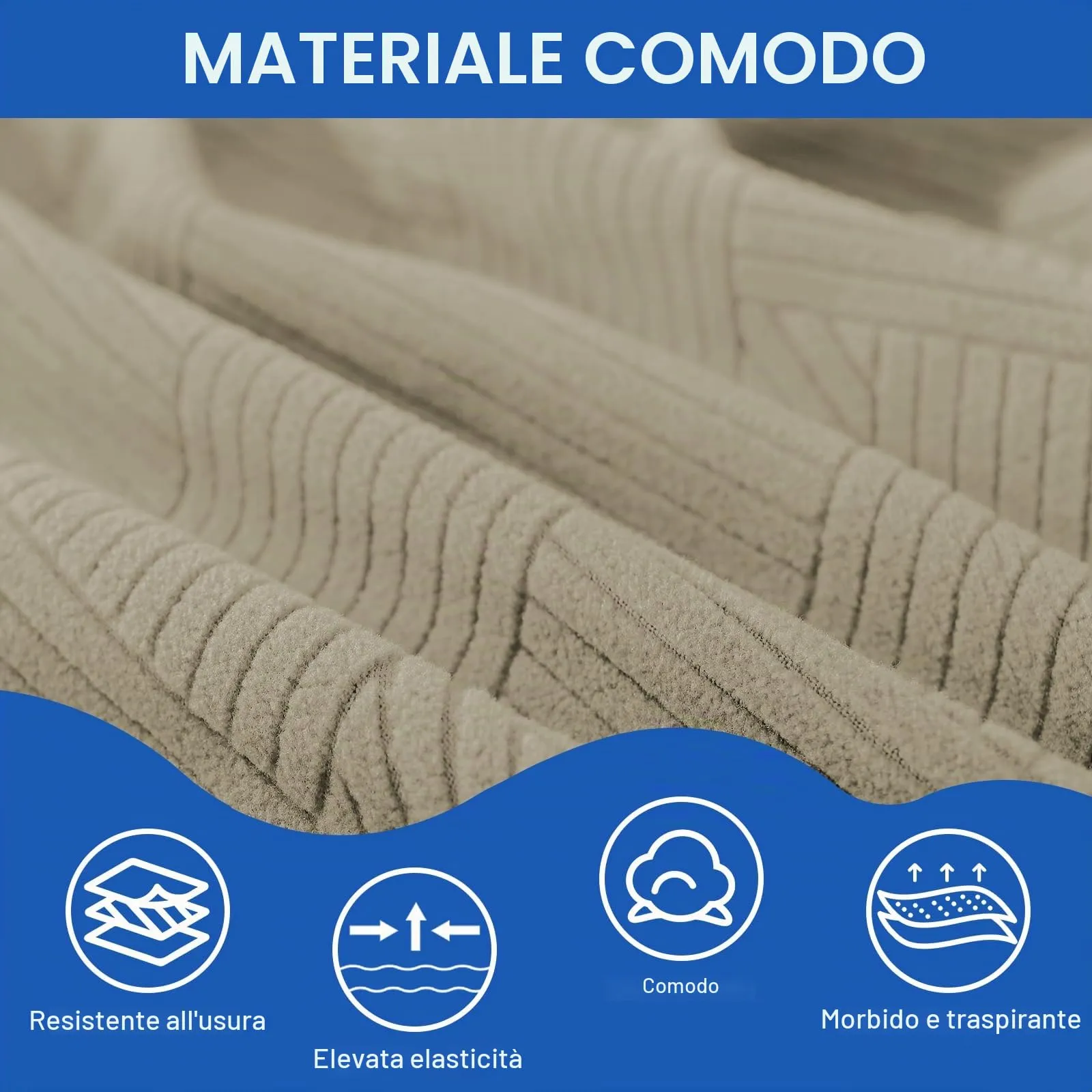 Ystyle Copri Testiera Letto Elasticizzata Matrimoniale, 180cm, Cachi - immagine 4