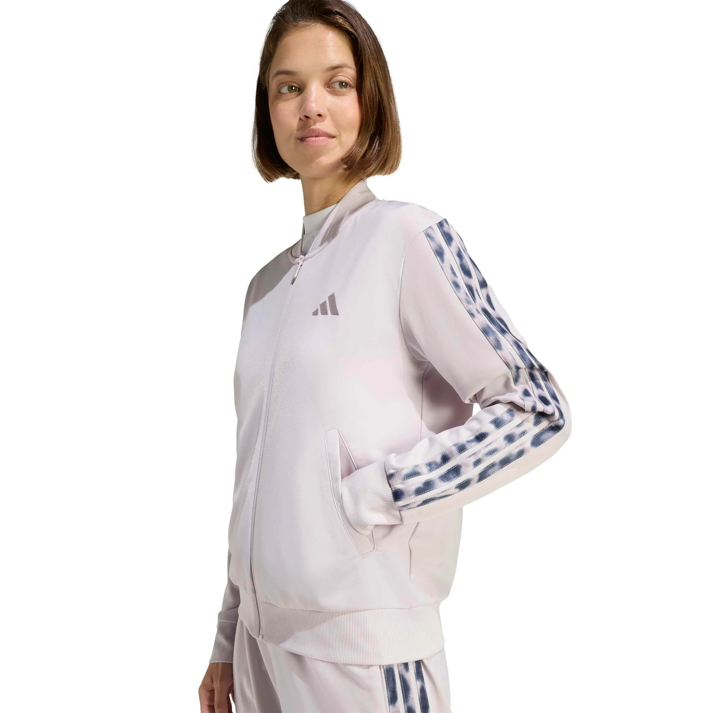 adidas Essentials 3-Stripes Tracksuit, Ice Purple/Multicolor, XL - immagine 4
