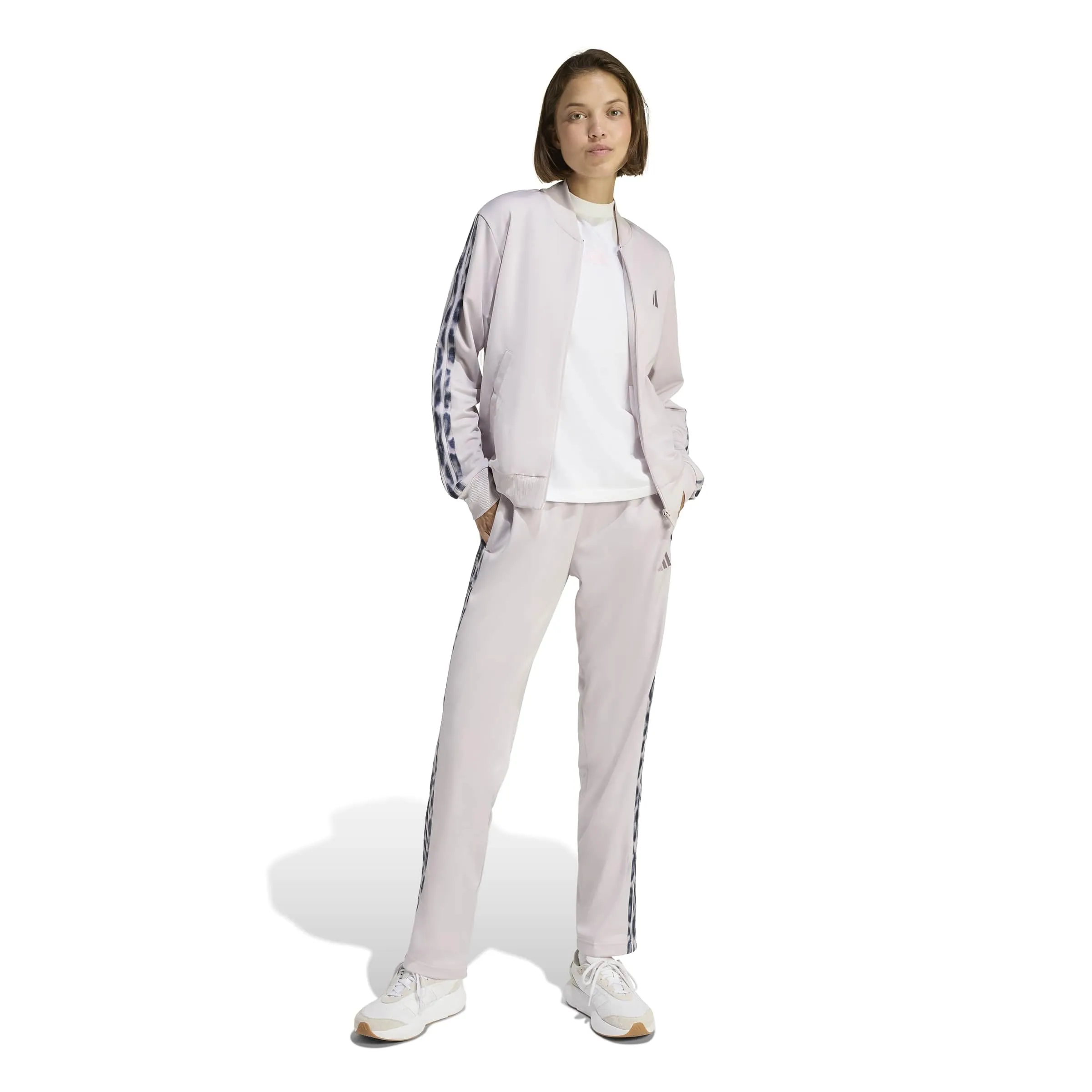 adidas Essentials 3-Stripes Tracksuit, Ice Purple/Multicolor, XL - immagine 6