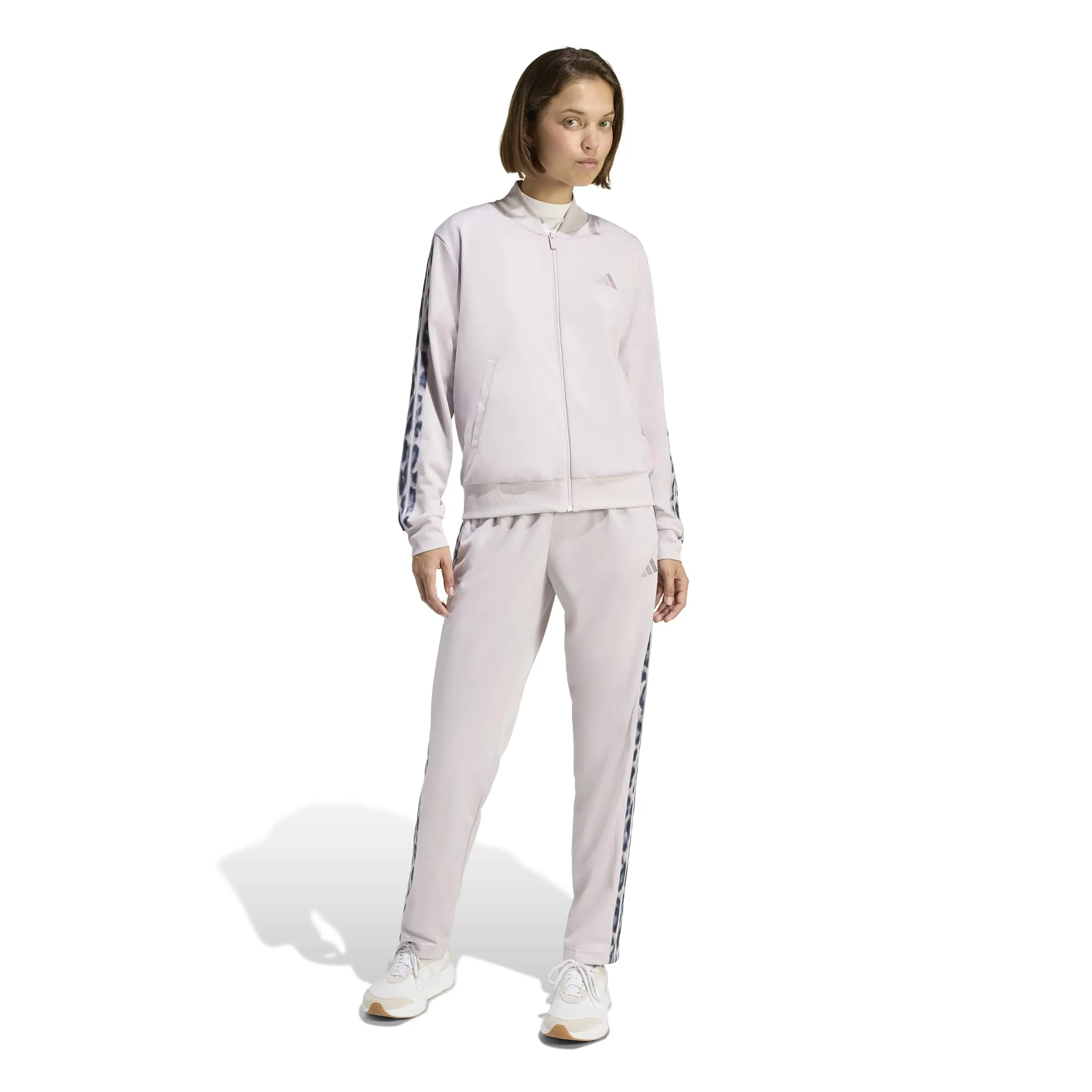 adidas Essentials 3-Stripes Tracksuit, Ice Purple/Multicolor, M - immagine 3