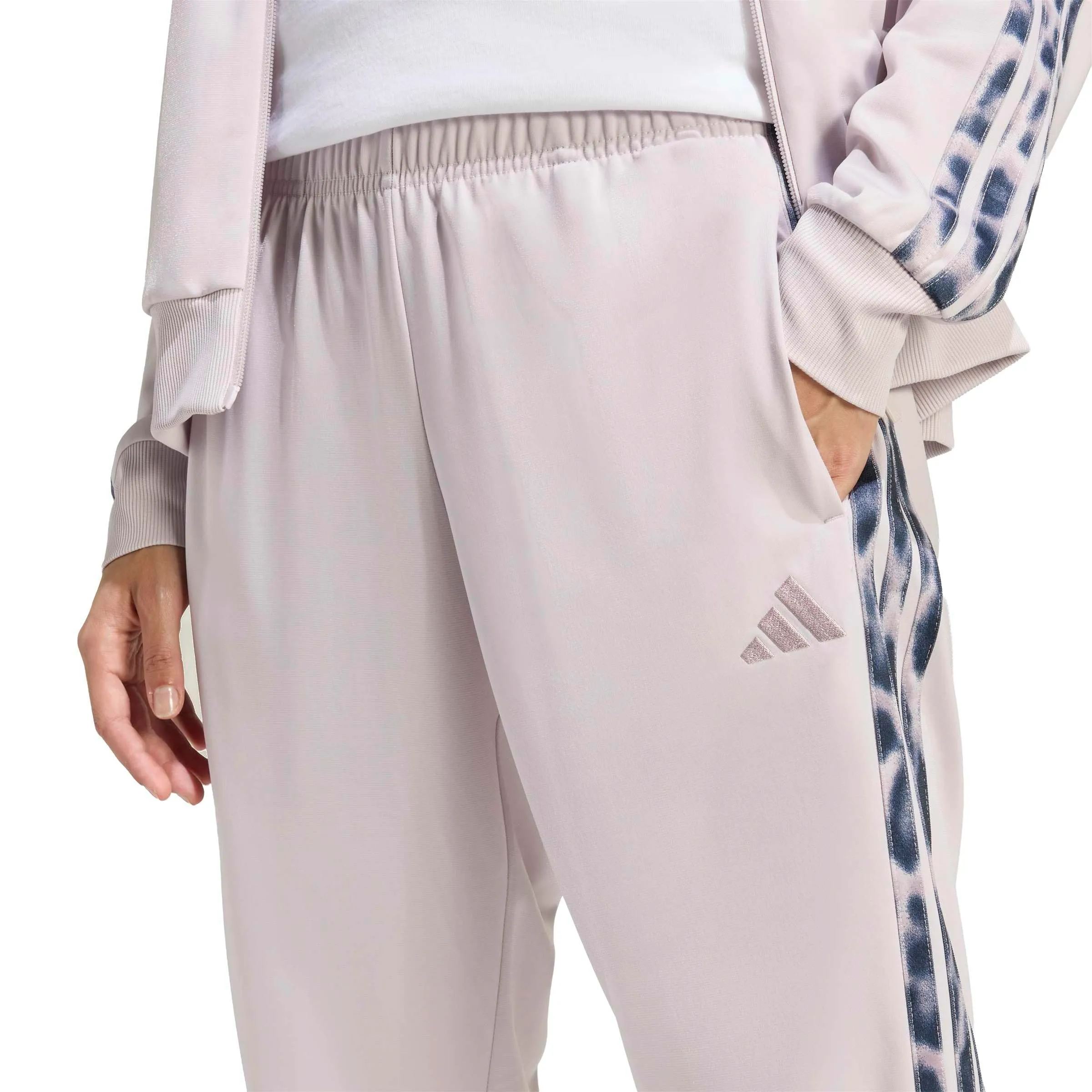adidas Essentials 3-Stripes Tracksuit, Ice Purple/Multicolor, M - immagine 5
