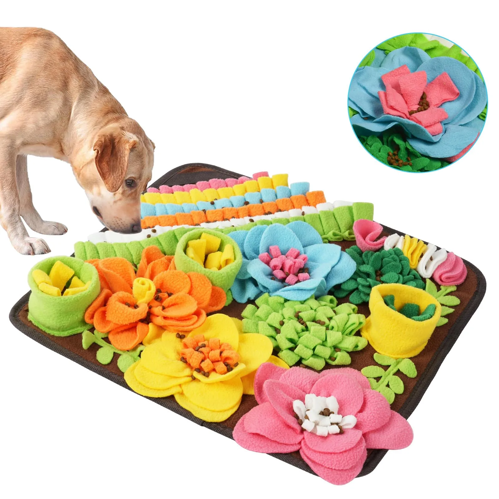 OSDUE Tappeto Olfattivo per Cani, 39x39 cm, Lavabile e Antiscivolo, Giocattolo di Attivazione Mentale e Foraggiamento - immagine 8