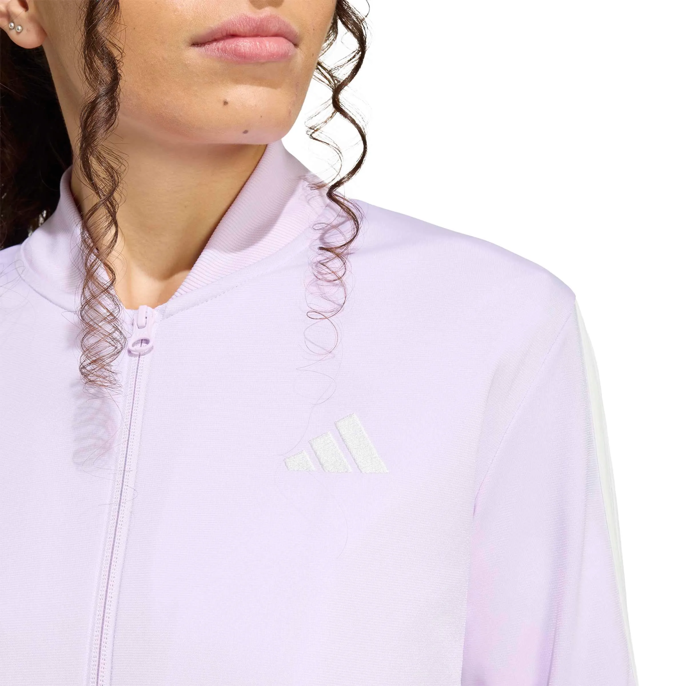 adidas Essentials 3-Stripes Tracksuit, Ice Lavender/Off White, XL - immagine 4