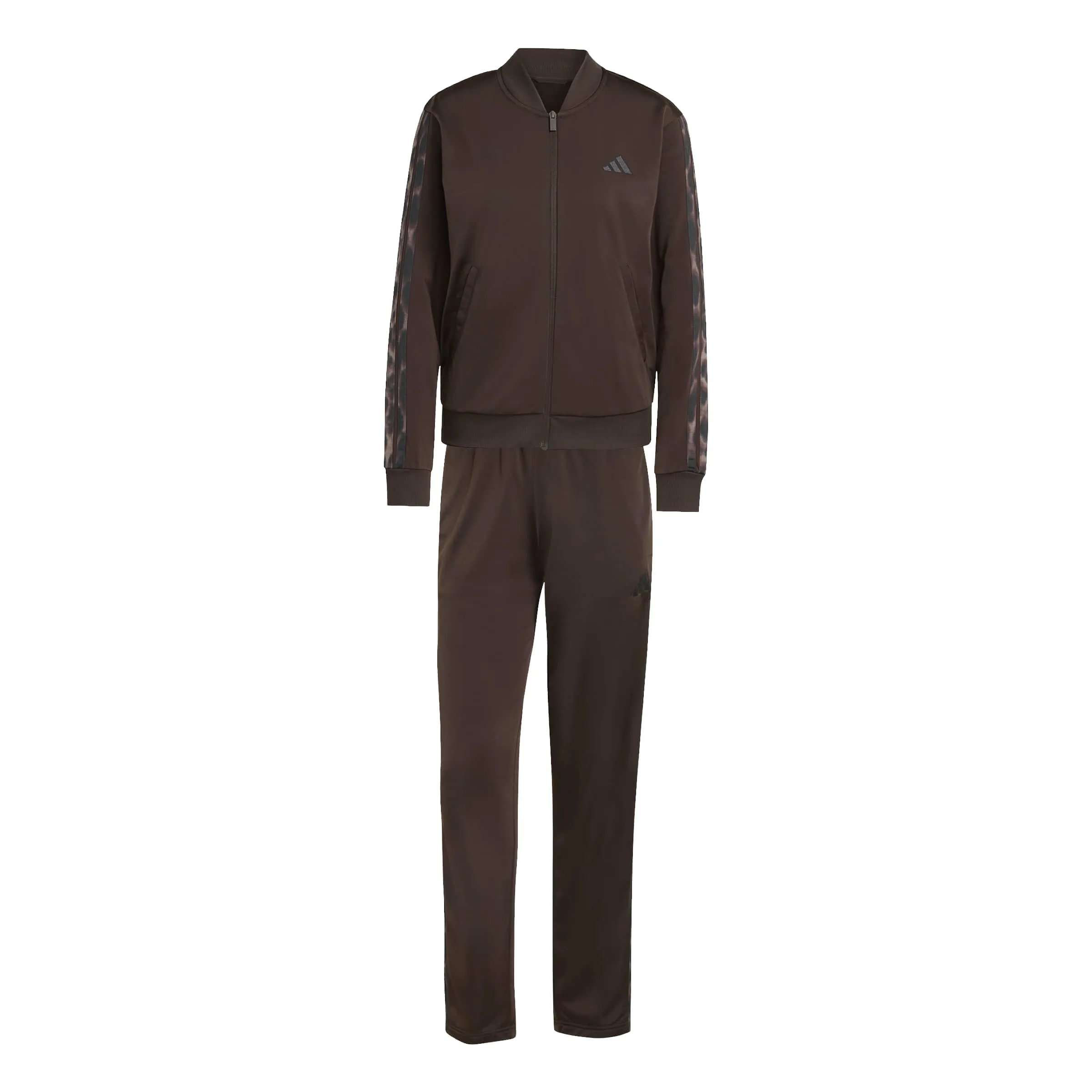 adidas Donna Essentials 3-Stripes Track Suit, Aurora Coffee/Multicolor, XL - immagine 1
