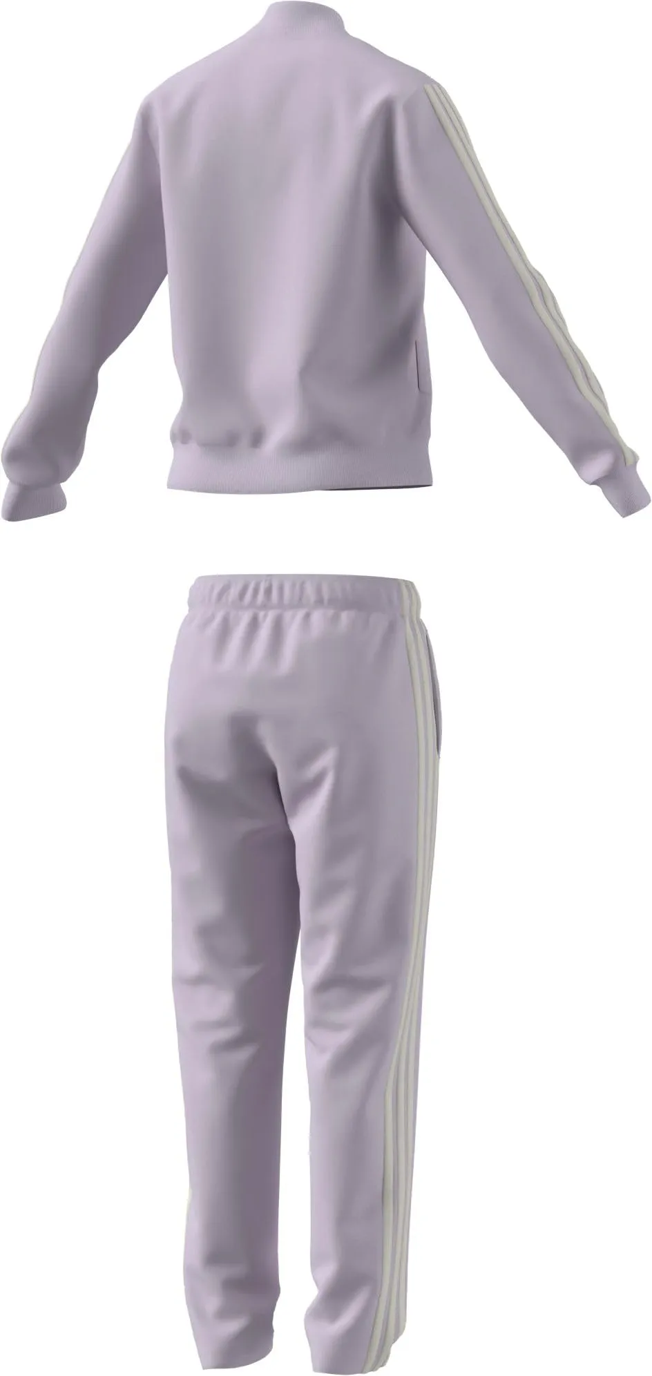 adidas Essentials 3-Stripes Tracksuit, Ice Lavender/Off White, L - immagine 7