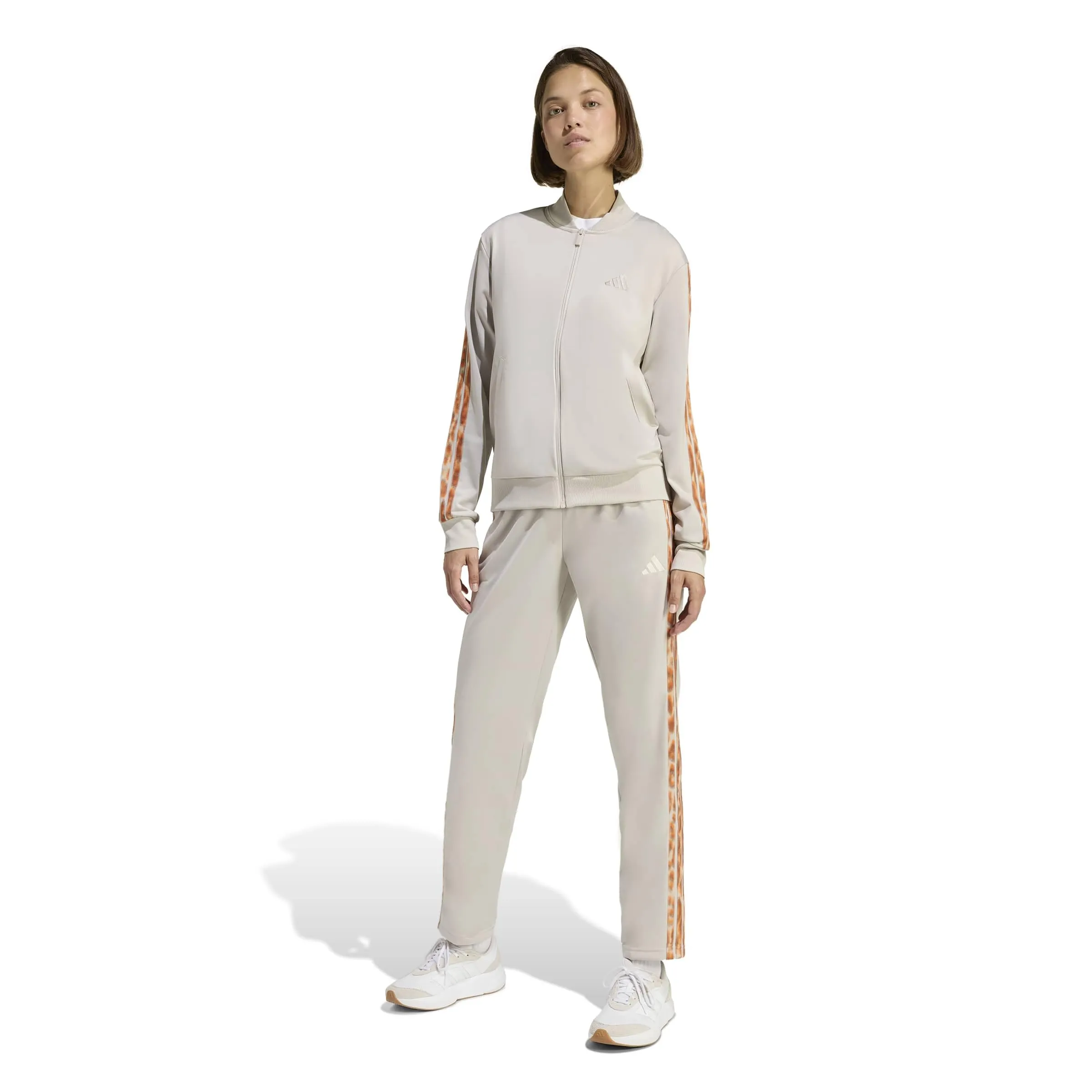 adidas Essentials 3-Stripes Tracksuit - Wonder Alumina/Multicolor, M - immagine 3