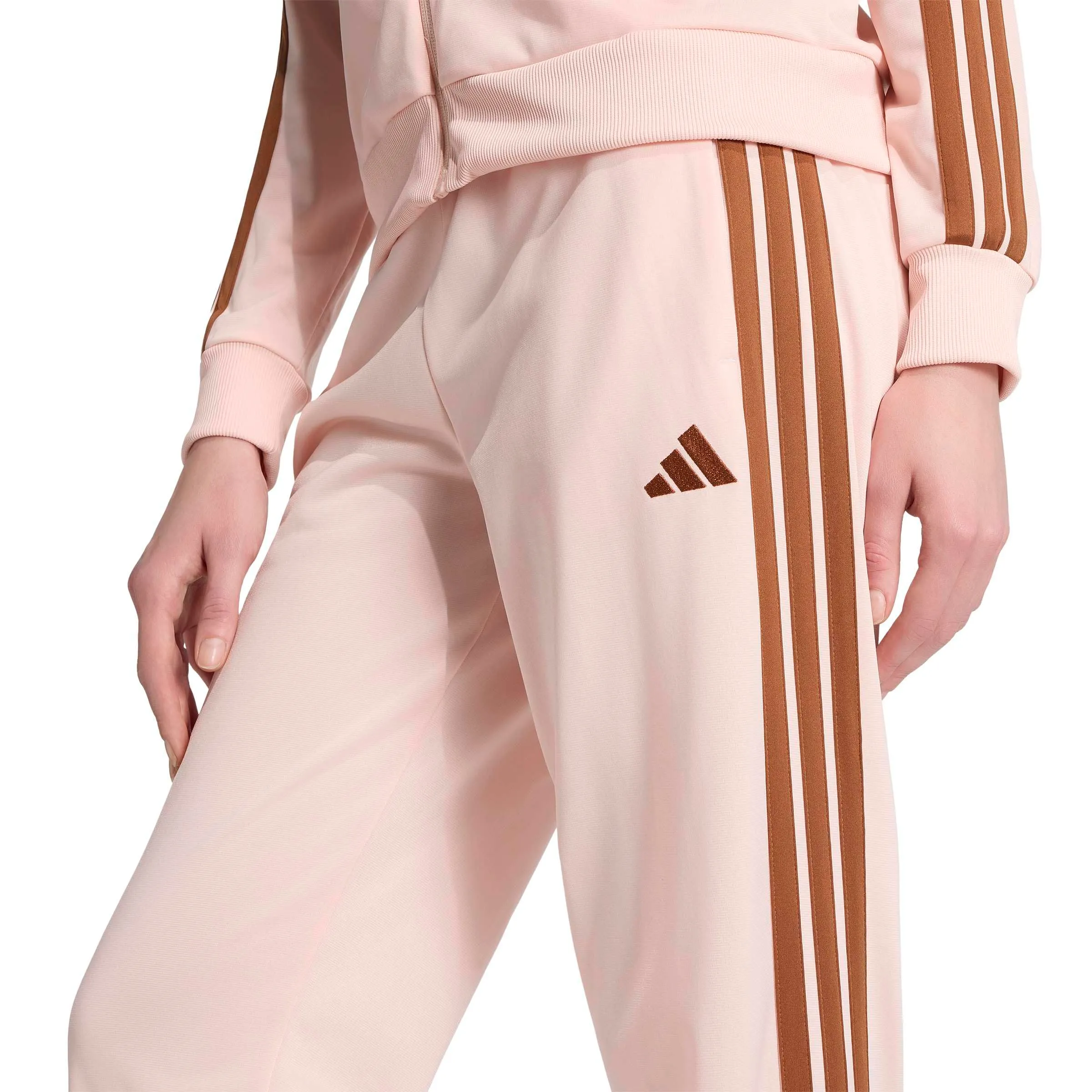 adidas Essentials 3-Stripes Tracksuit, Blush Pink, M - immagine 5