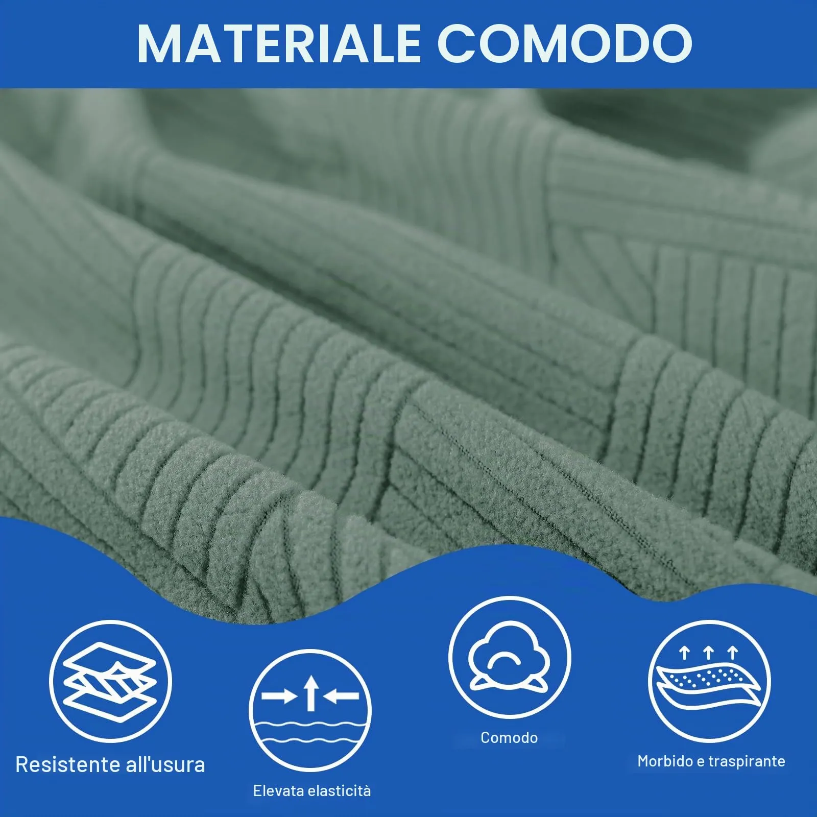 Ystyle Copri Testiera Letto Elasticizzata Matrimoniale, 150cm, Verde Chiaro - immagine 4