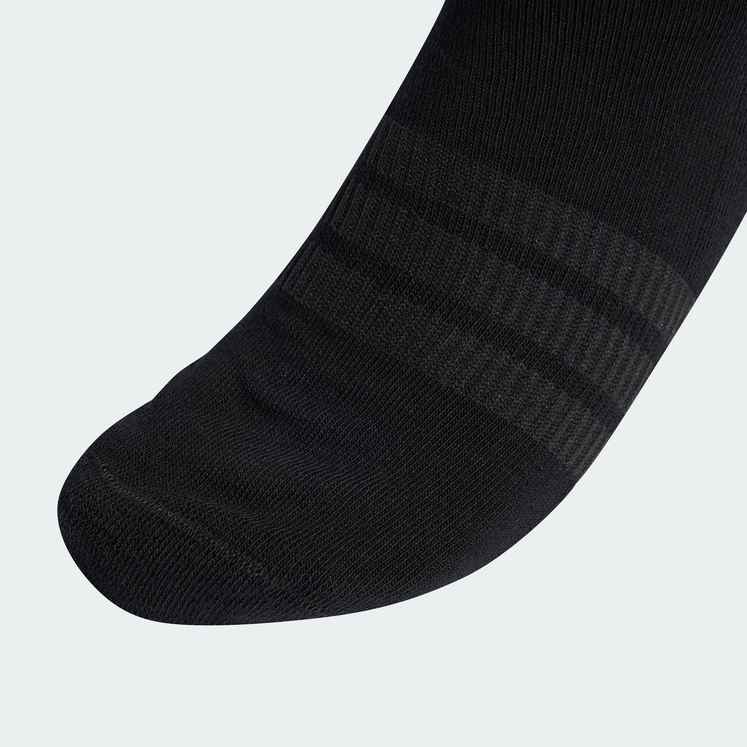 adidas Cushioned Sportswear Crew Socks, 3 Pair Pack, Black/Black/White, 40-42 - immagine 4