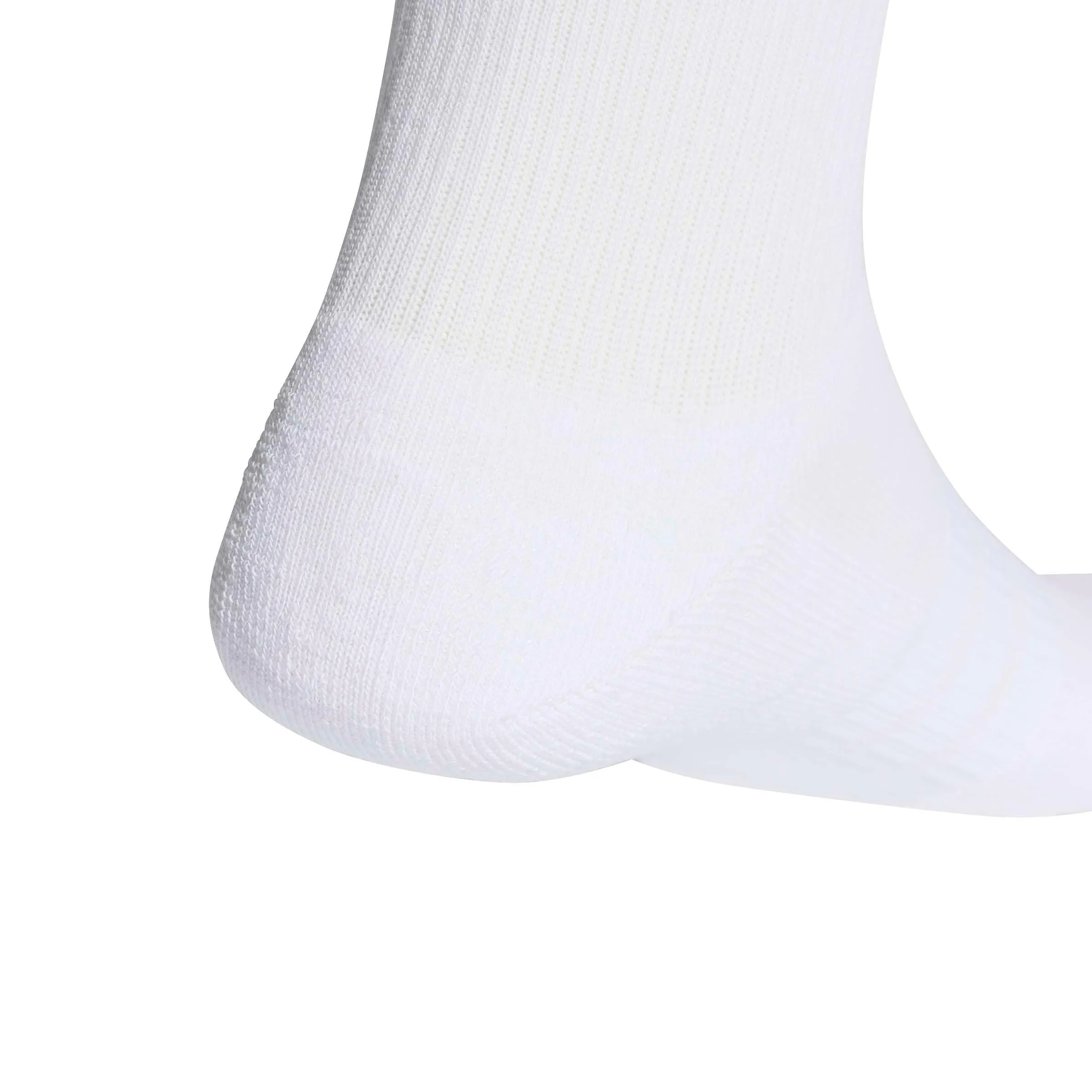 adidas Cushioned Crew Socks 6 Pair Pack, White/Grey Heather, 34-36 - immagine 4