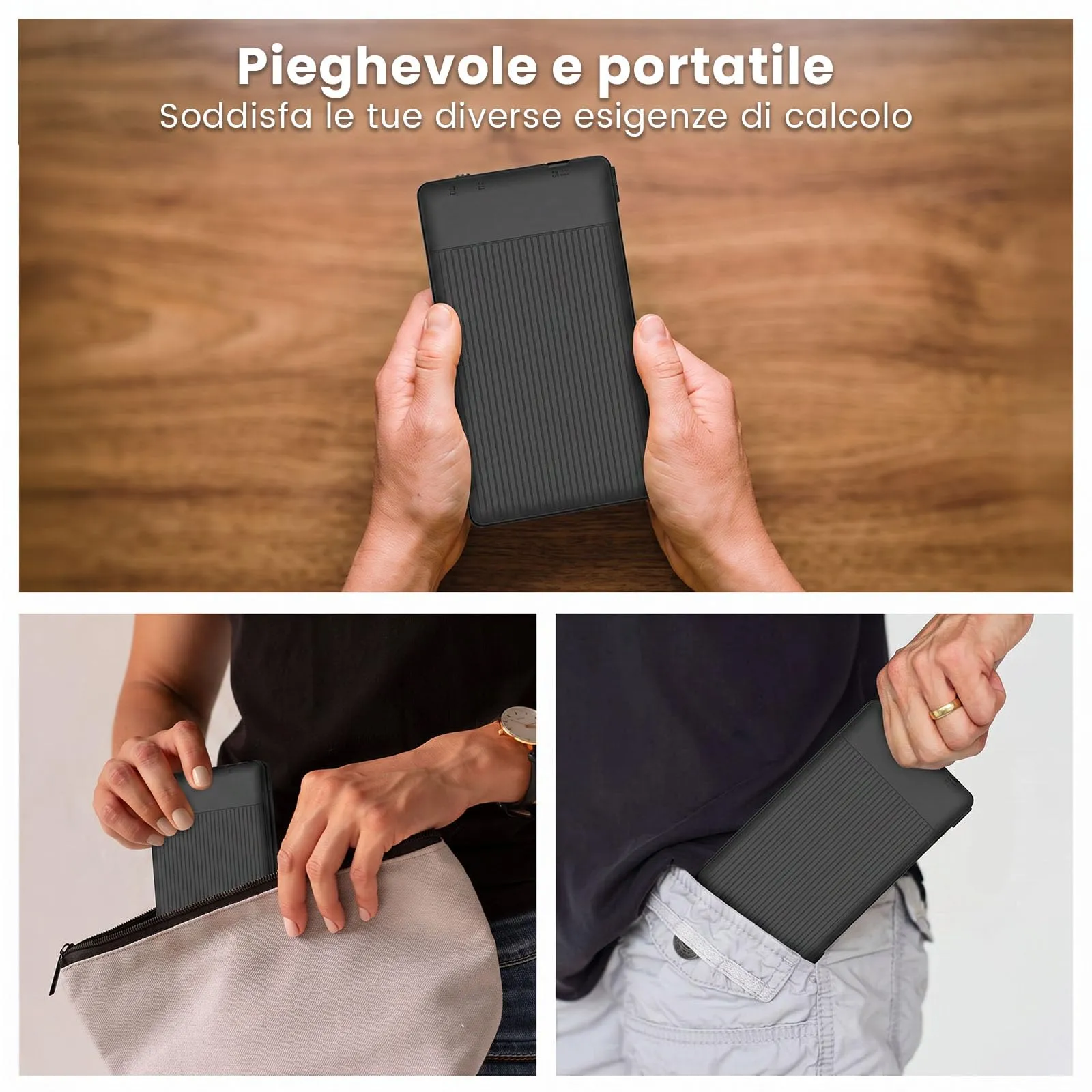 ROATEE Calcolatrice Scientifica 82MS Pieghevole con Blocco Note LCD e Display a 2 Righe - immagine 6