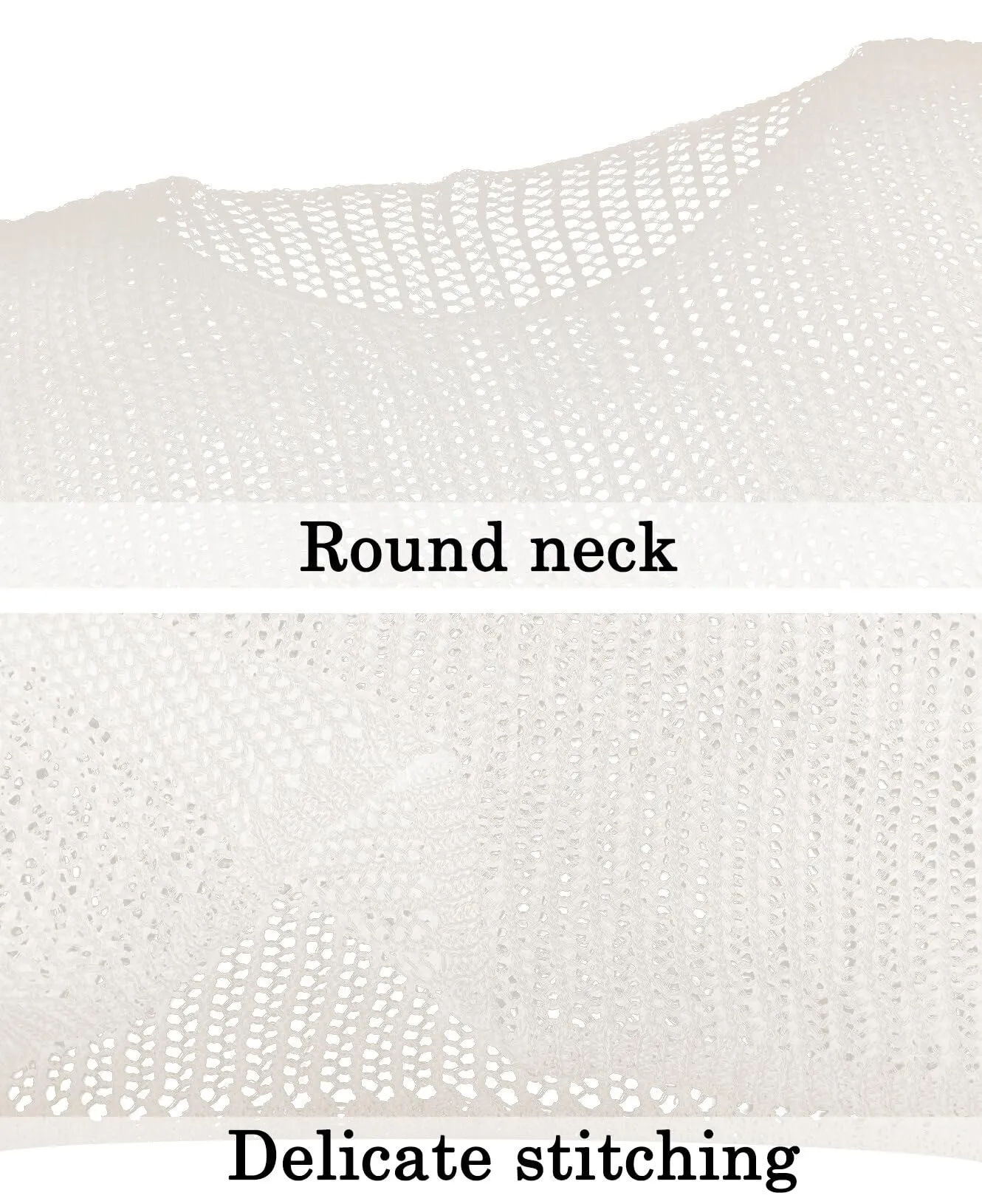 AIEOE Camicia da Uomo Trasparente in Rete e Pizzo a Maniche Lunghe, Bianco 04, L - immagine 4