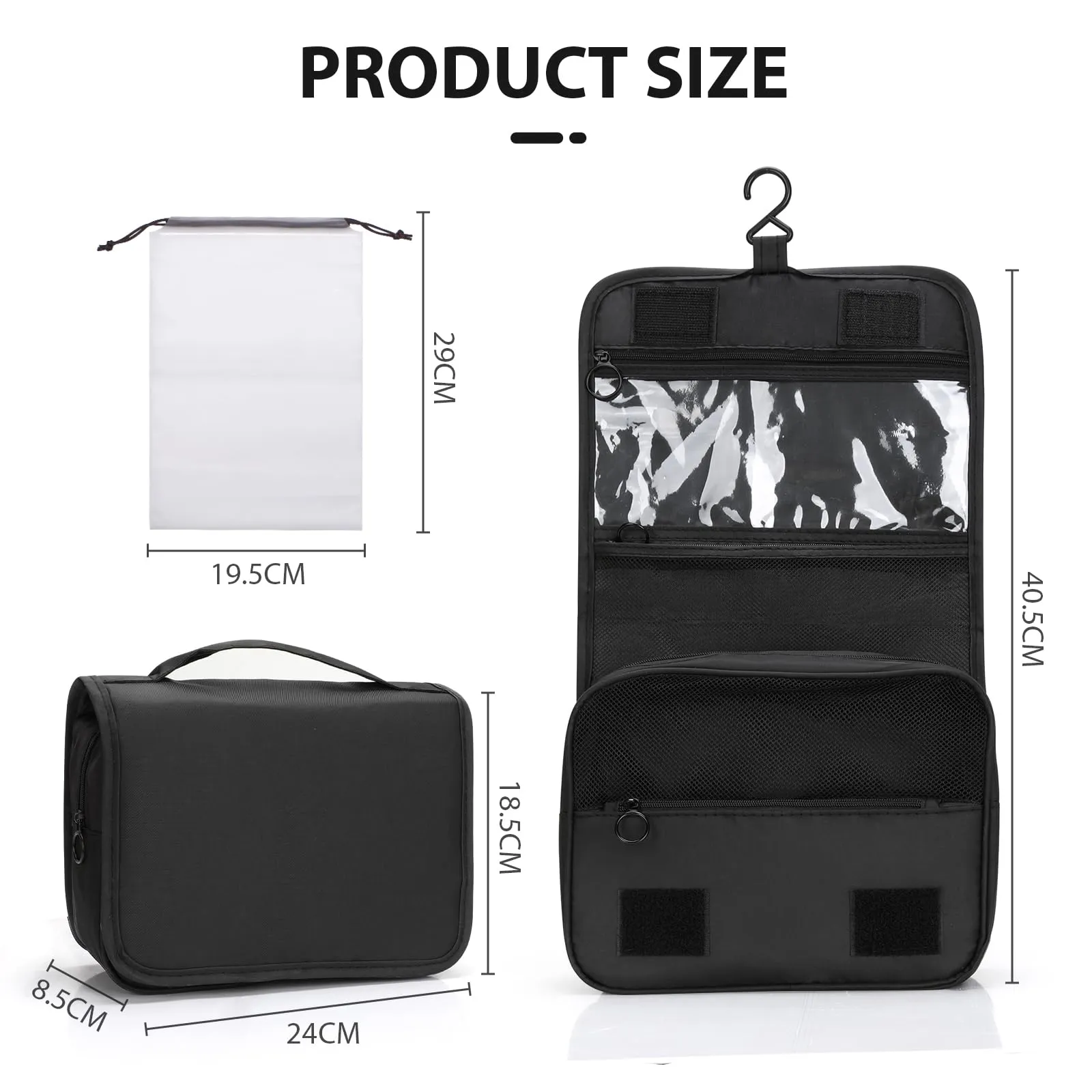 Zivacate Beauty Case da Appendere, Borsa da Toilette Impermeabile - immagine 6