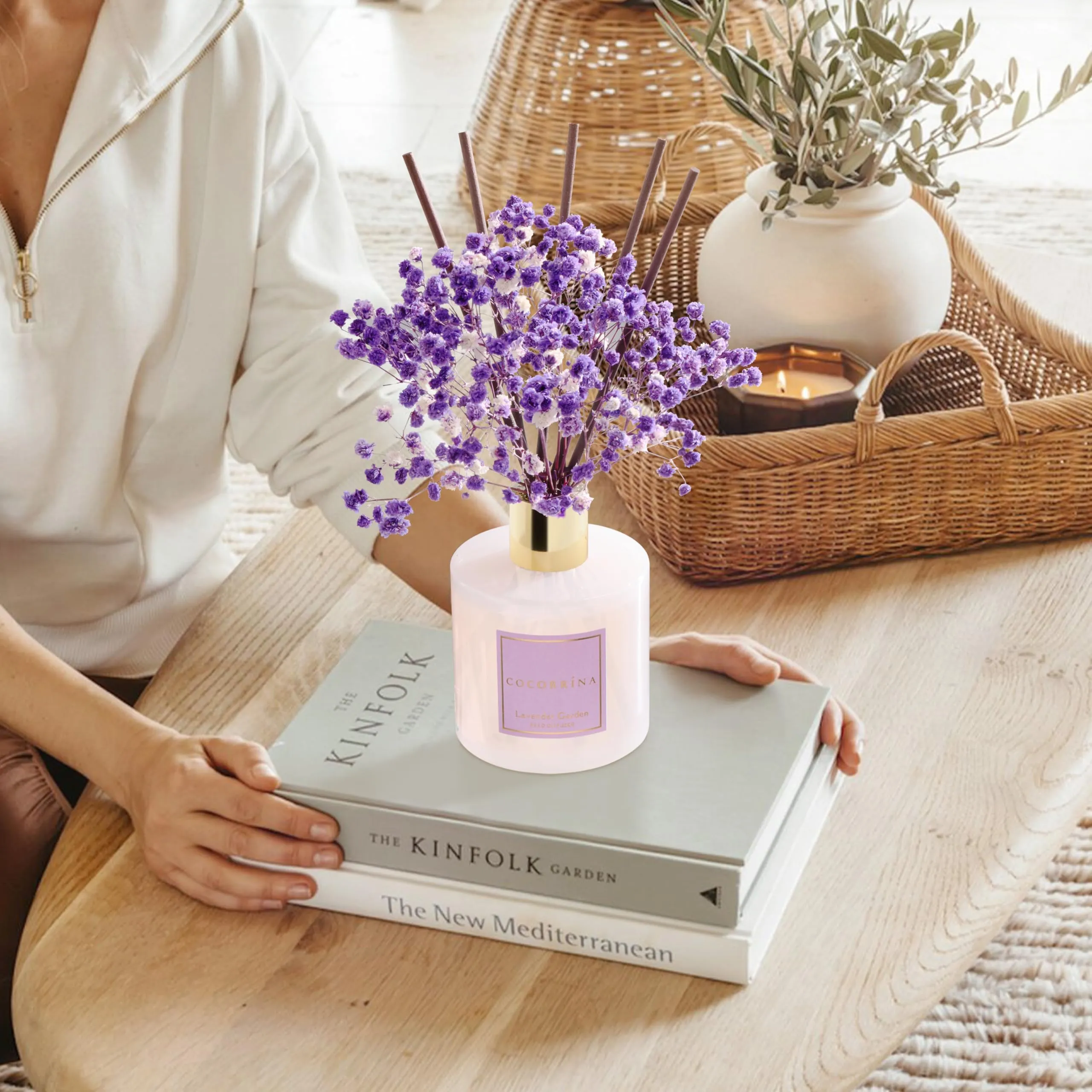 COCORRÍNA Diffusore Profumo Ambiente Lavender Garden, 200ml con Bastoncini - immagine 6