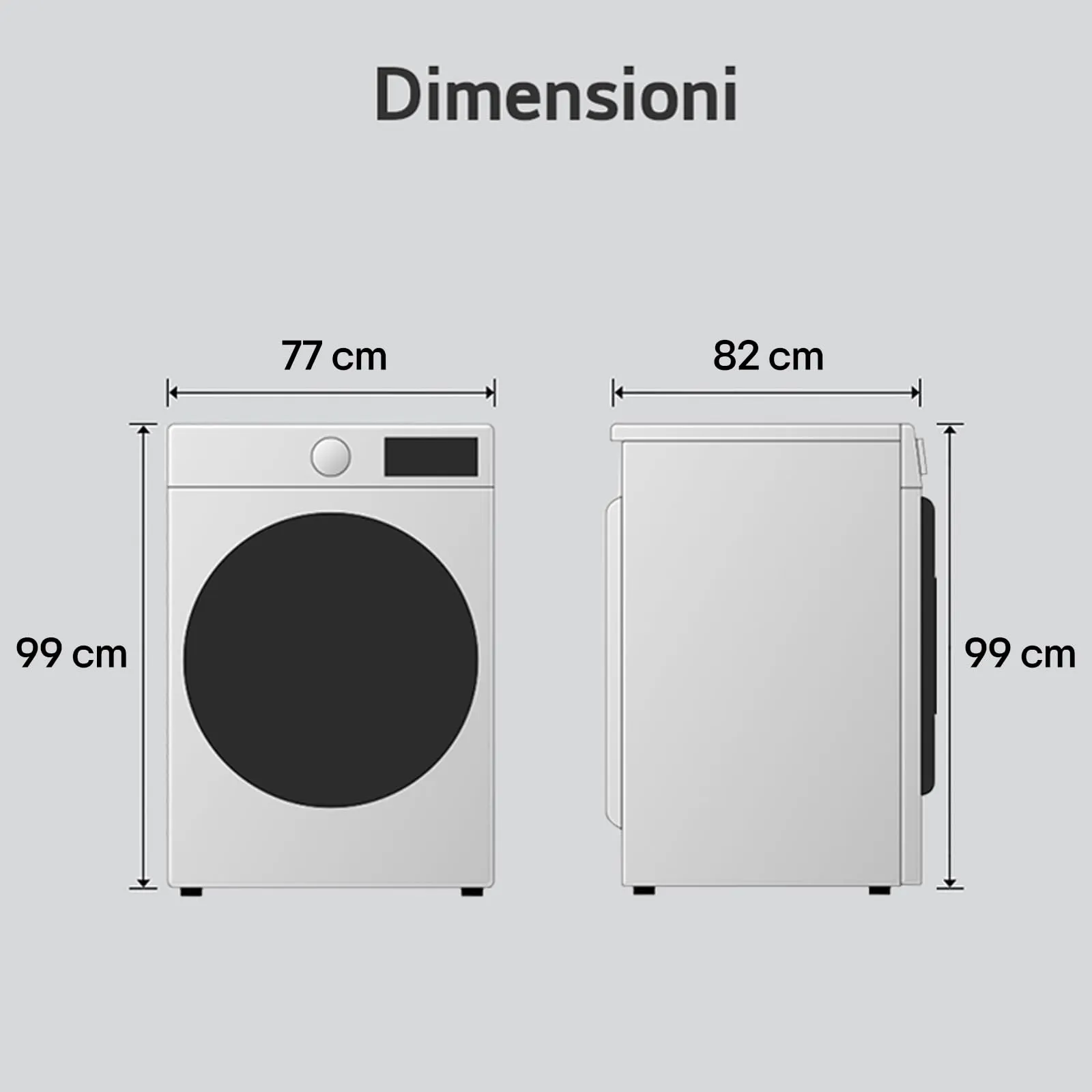 LG RH18U8AVCW Asciugatrice Smart 18kg Classe A+++ Pompa di Calore Dual Inverter Serie U8 Bianca - immagine 3
