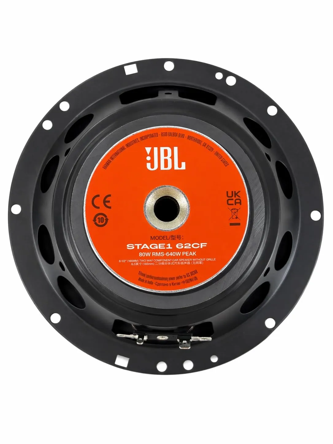 JBL Stage1 Gen2 62CF 6.5" (165mm) 2-Way Component Car Speakers - immagine 4