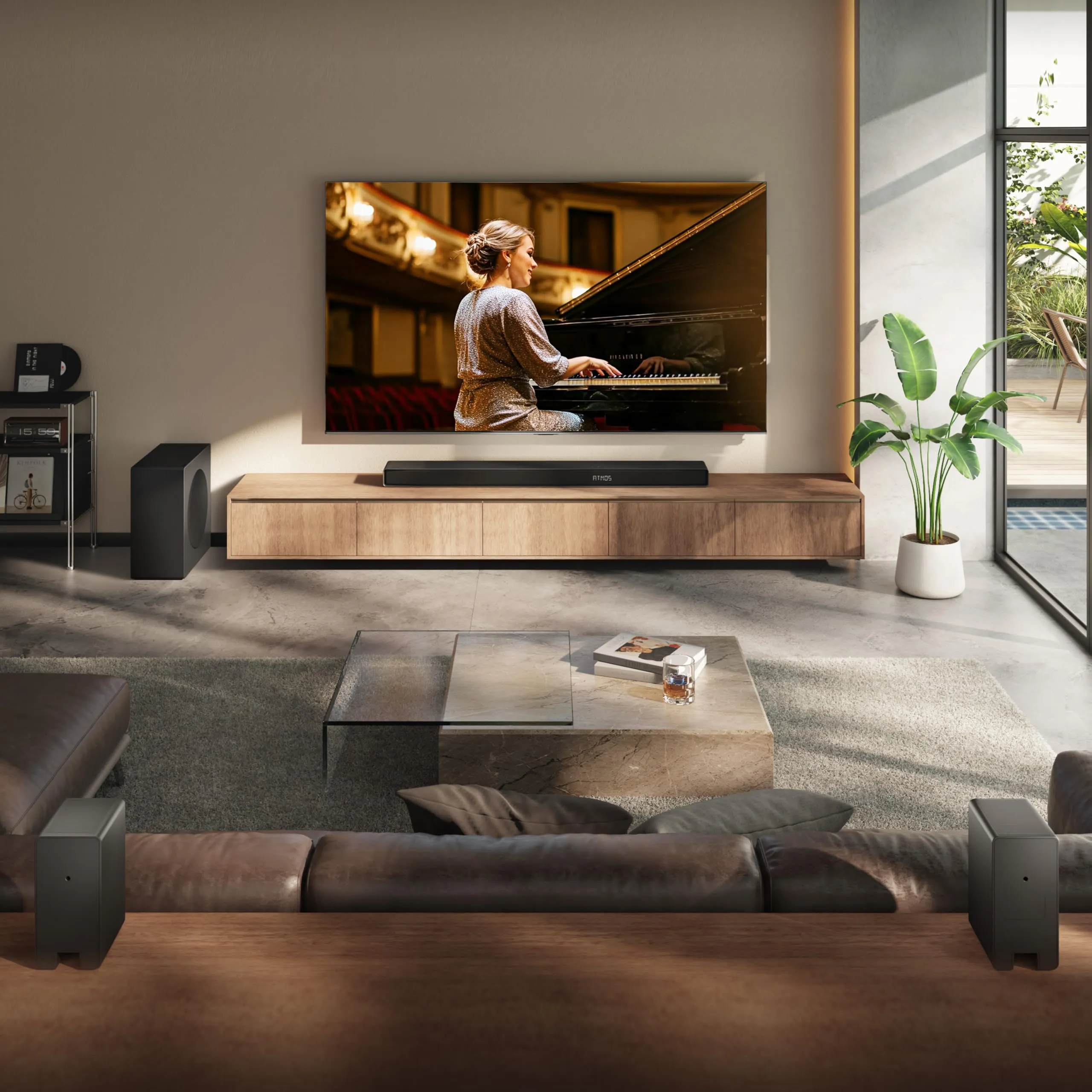 Hisense AX5140Q 5.1.4 Channel Soundbar with Wireless Subwoofer and Rear Surround Speakers, Dolby Atmos, DTS:X - immagine 2
