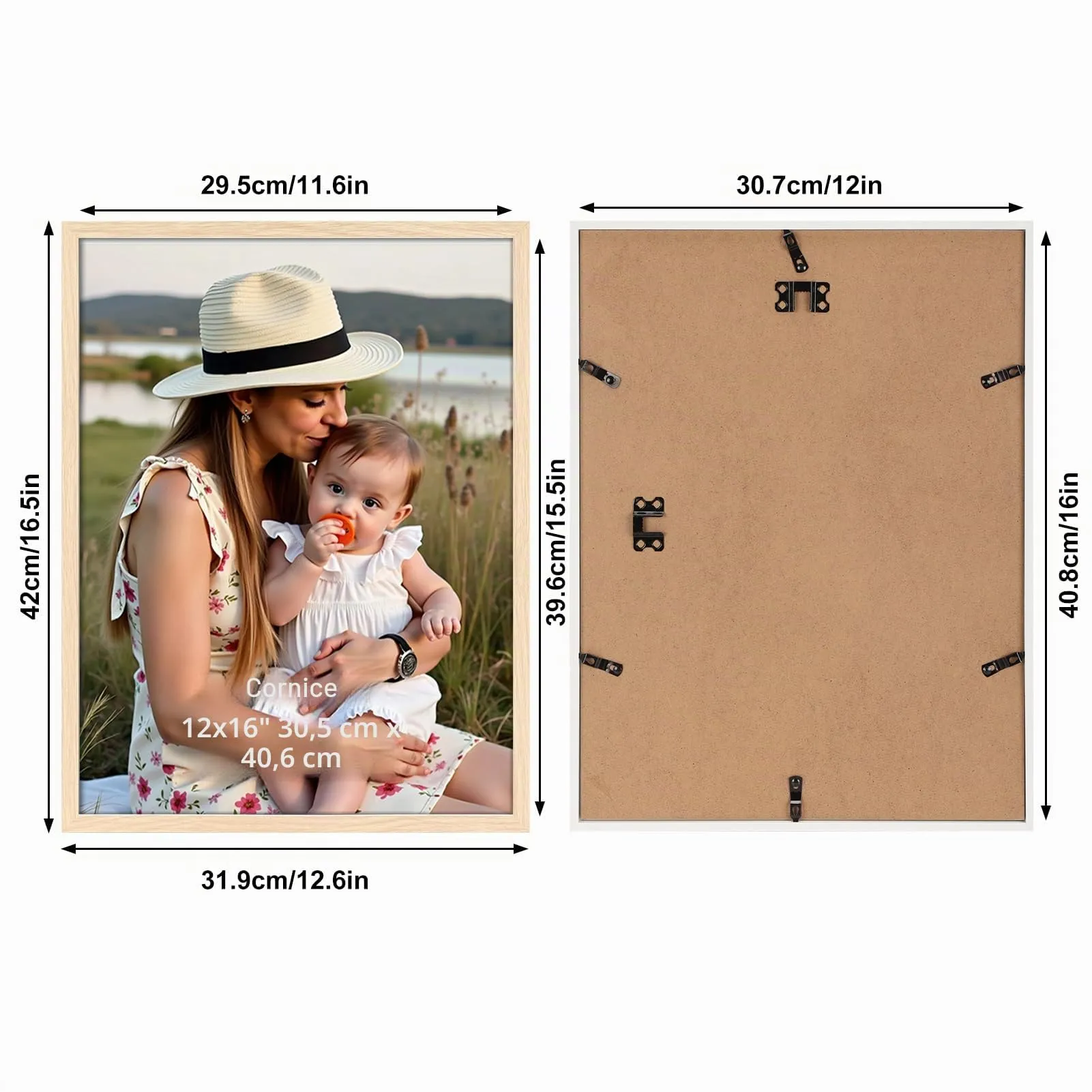 Ditwis Cornice 30x40 cm Color Naturale per Poster, Foto e Opere d'Arte - immagine 2