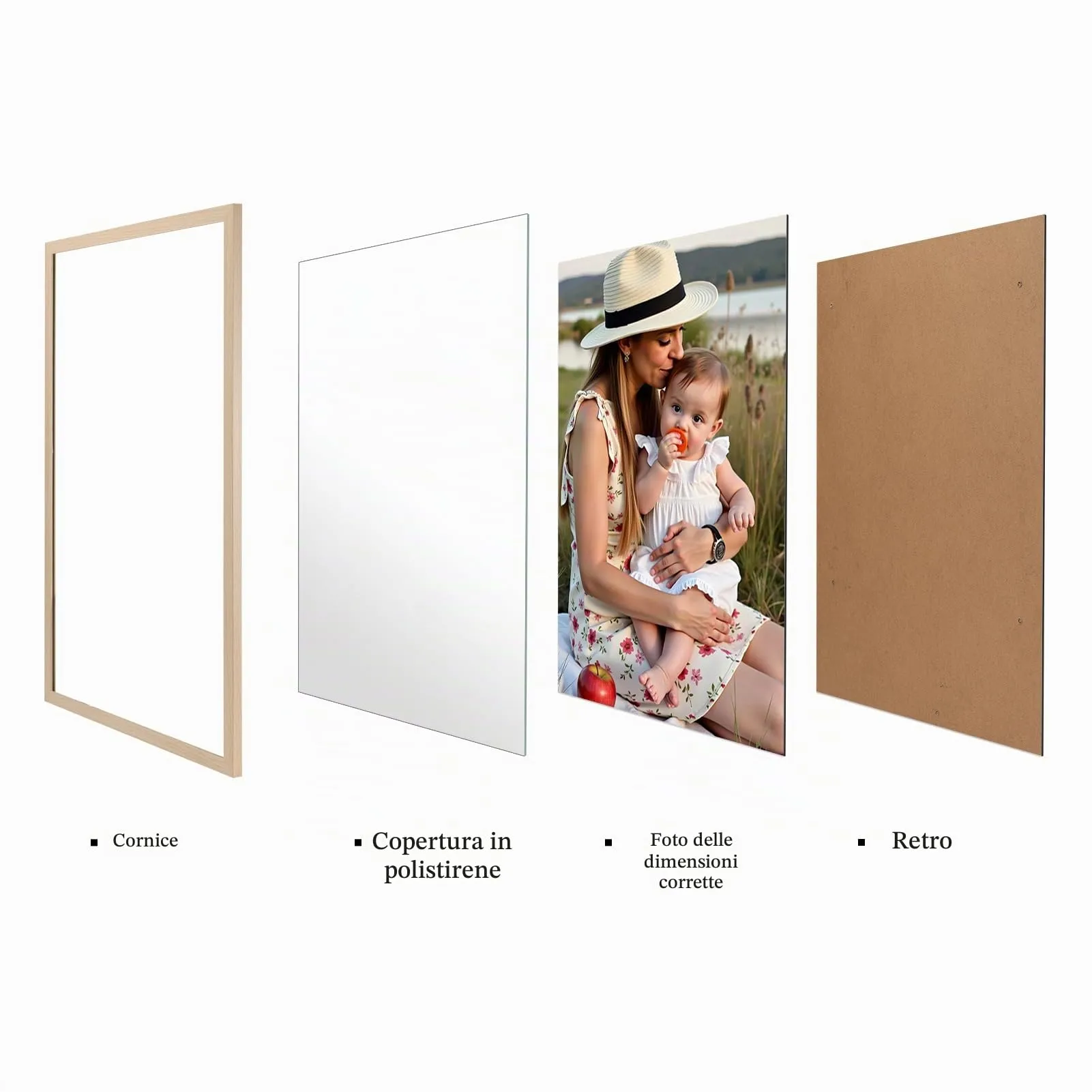 Ditwis Cornice 30x40 cm Color Naturale per Poster, Foto e Opere d'Arte - immagine 6