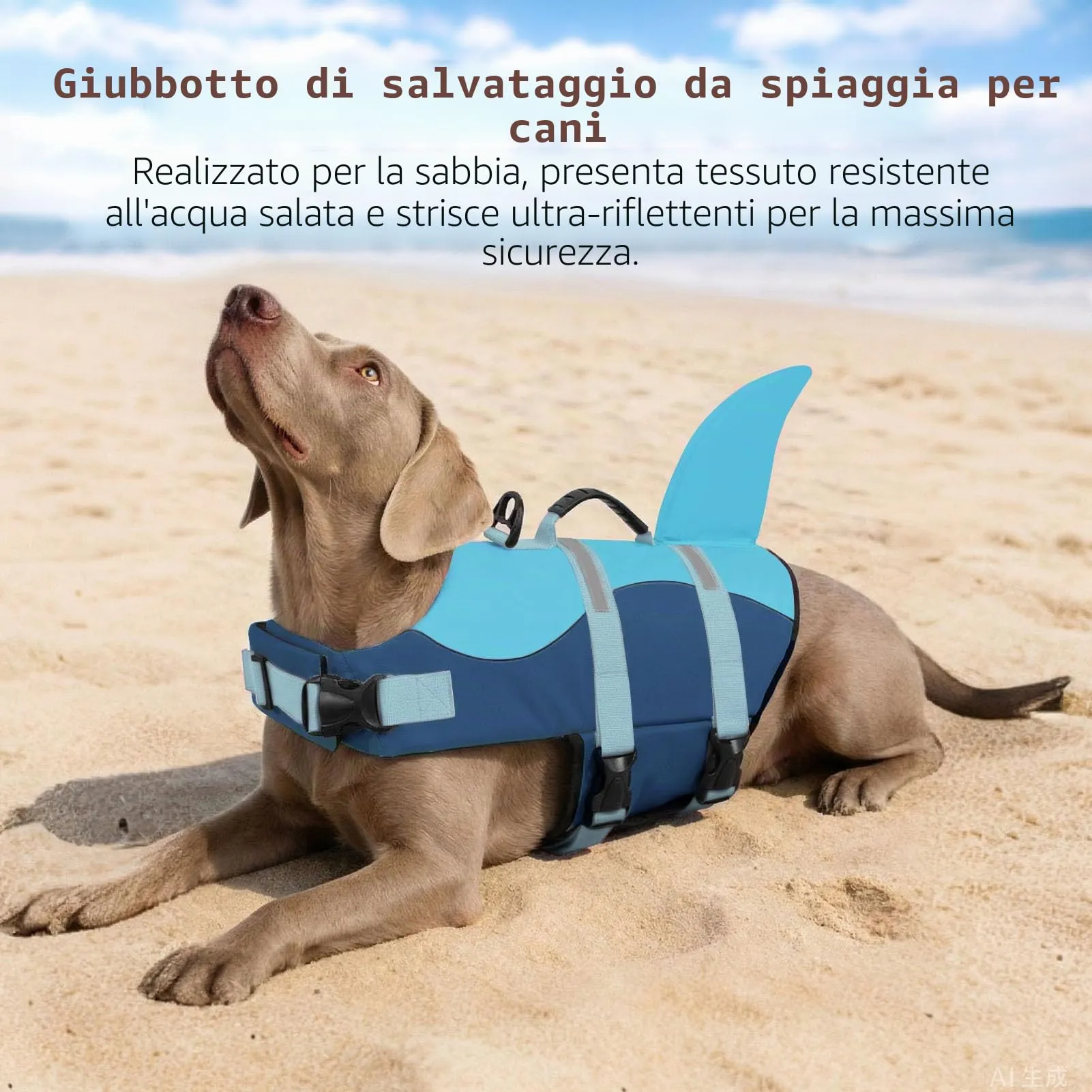 CITÉTOILE Salvagente per Cane Ripstop Regolabile, XS - immagine 5