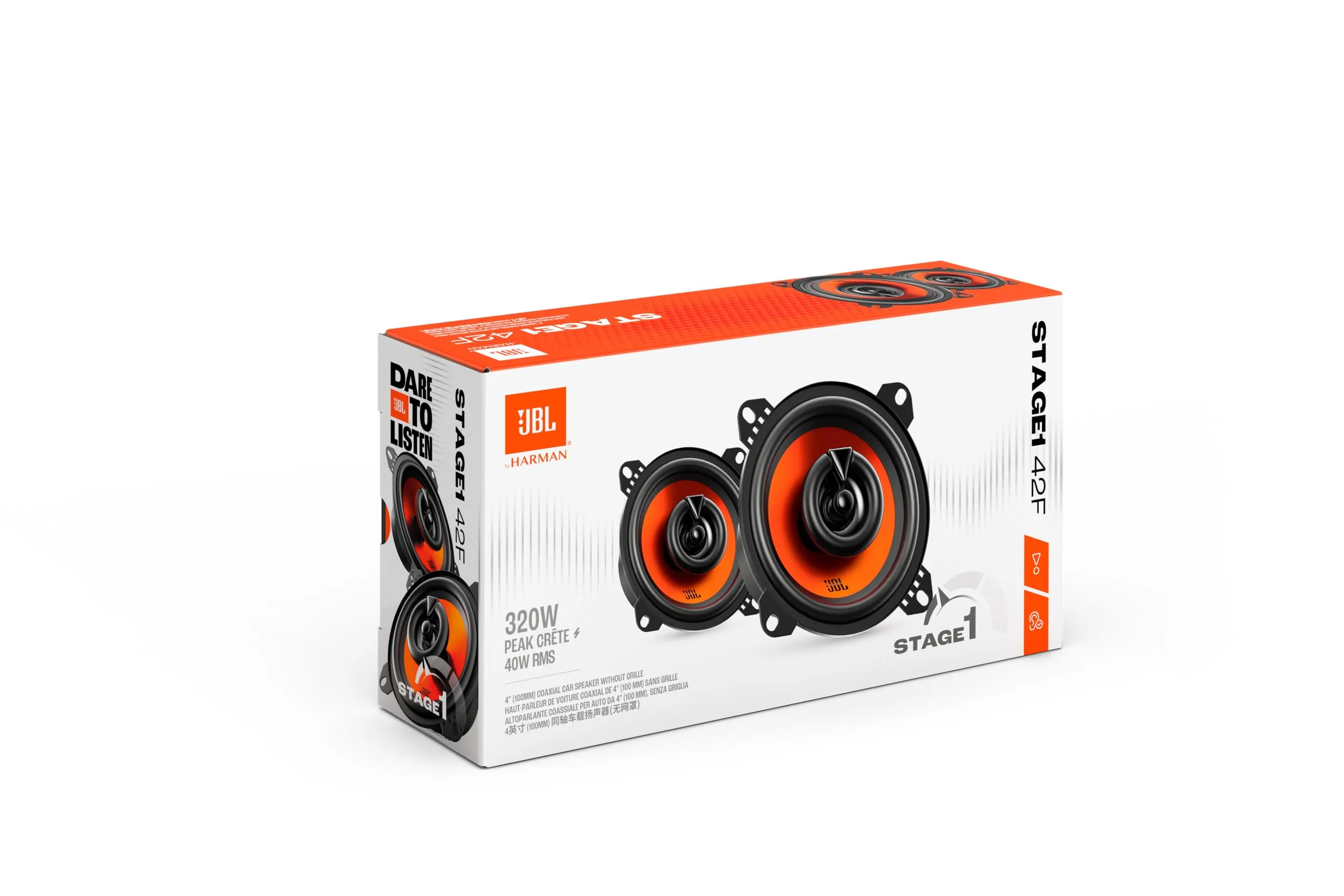 JBL Stage1 42F 4" (10 cm) 2-Way Coaxial Car Speakers - immagine 8