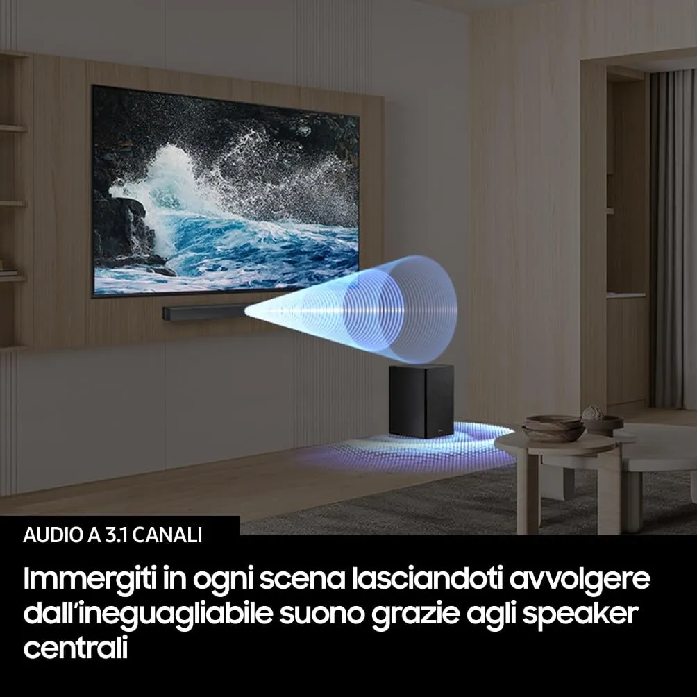 Samsung Soundbar HW-B46CF/ZF Serie B 2.1 Channel, Titan Black, 2025 - immagine 5